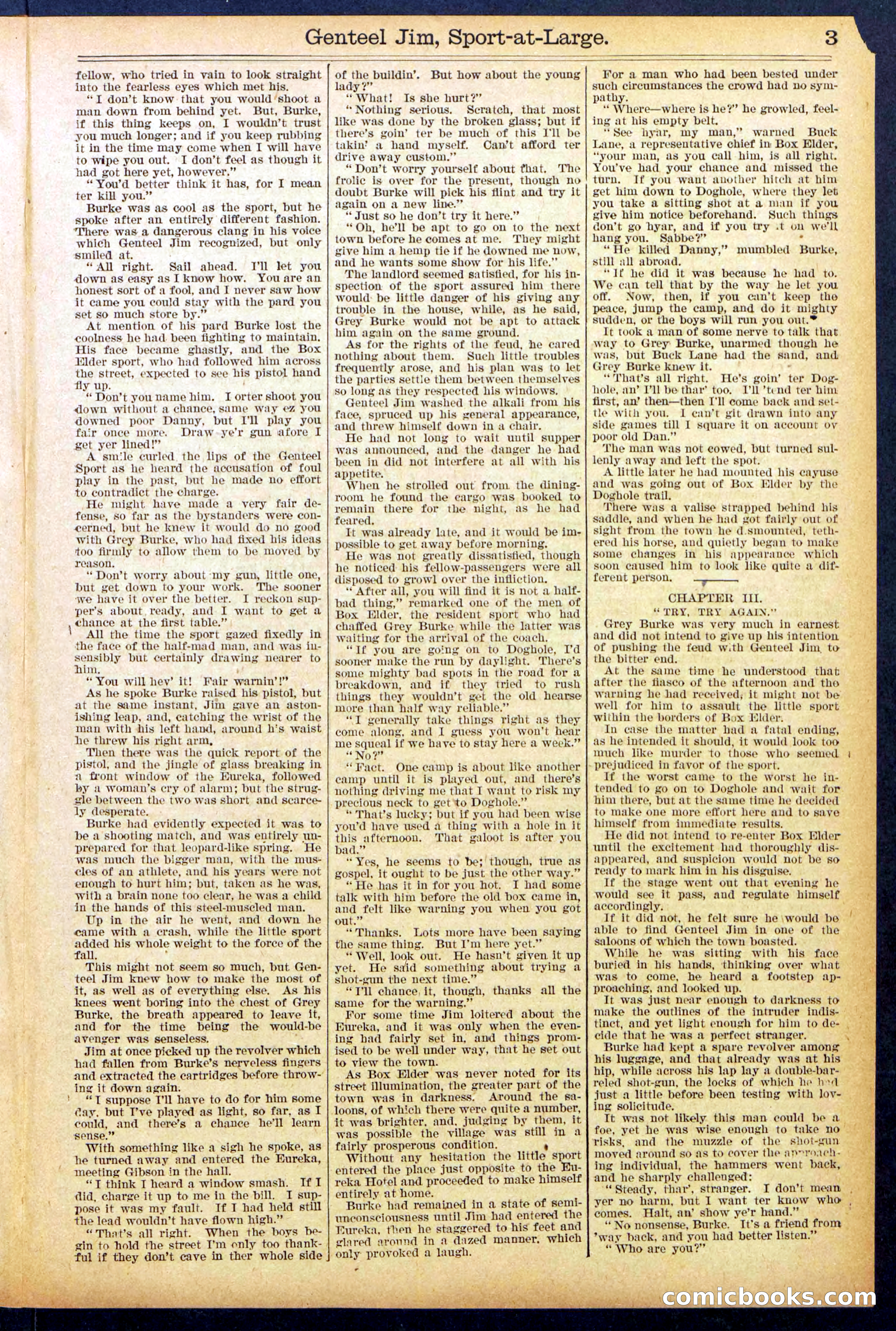 Beadle's Dime Library No. 891 — page 3 of 32