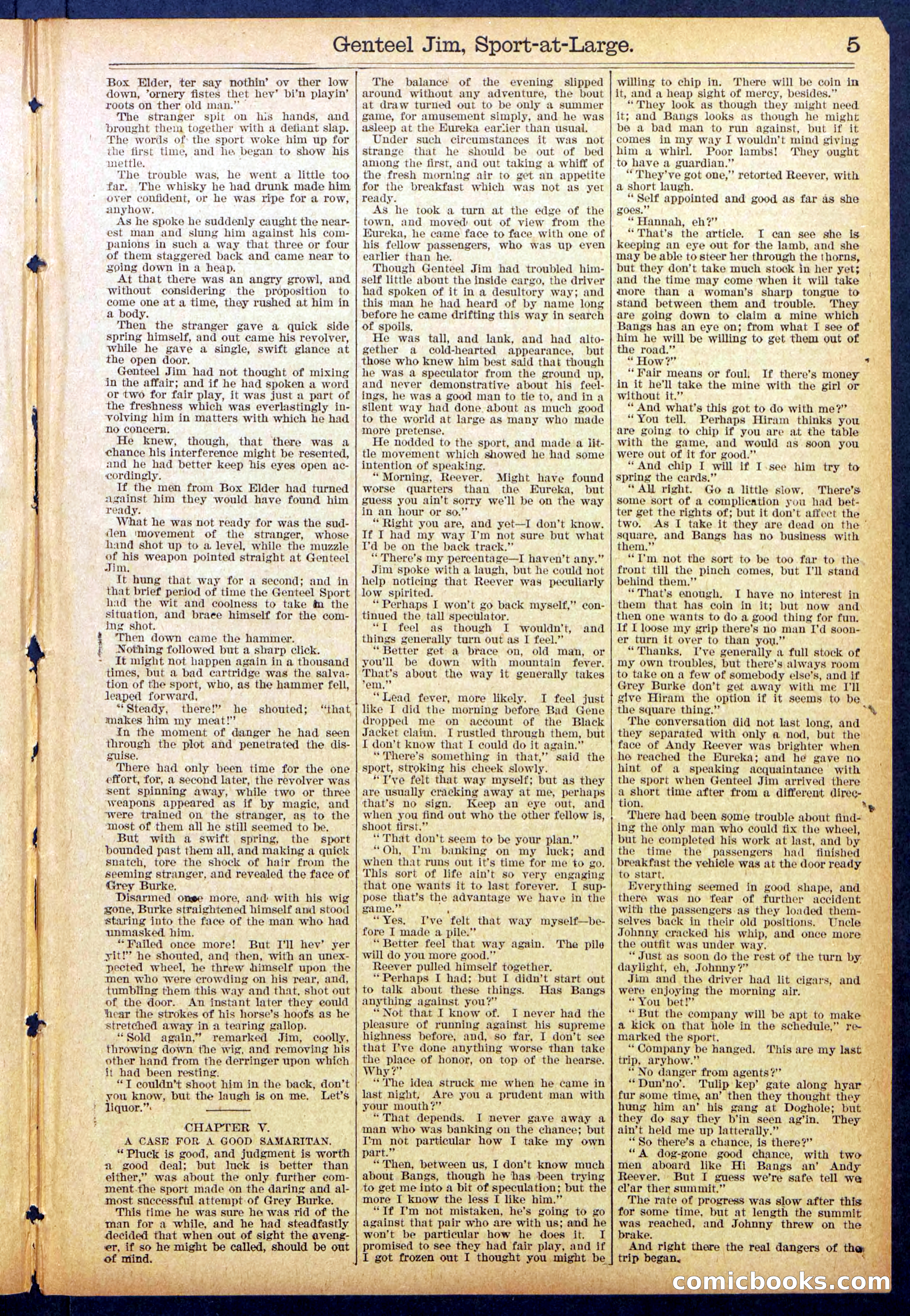 Beadle's Dime Library No. 891 — page 5 of 32