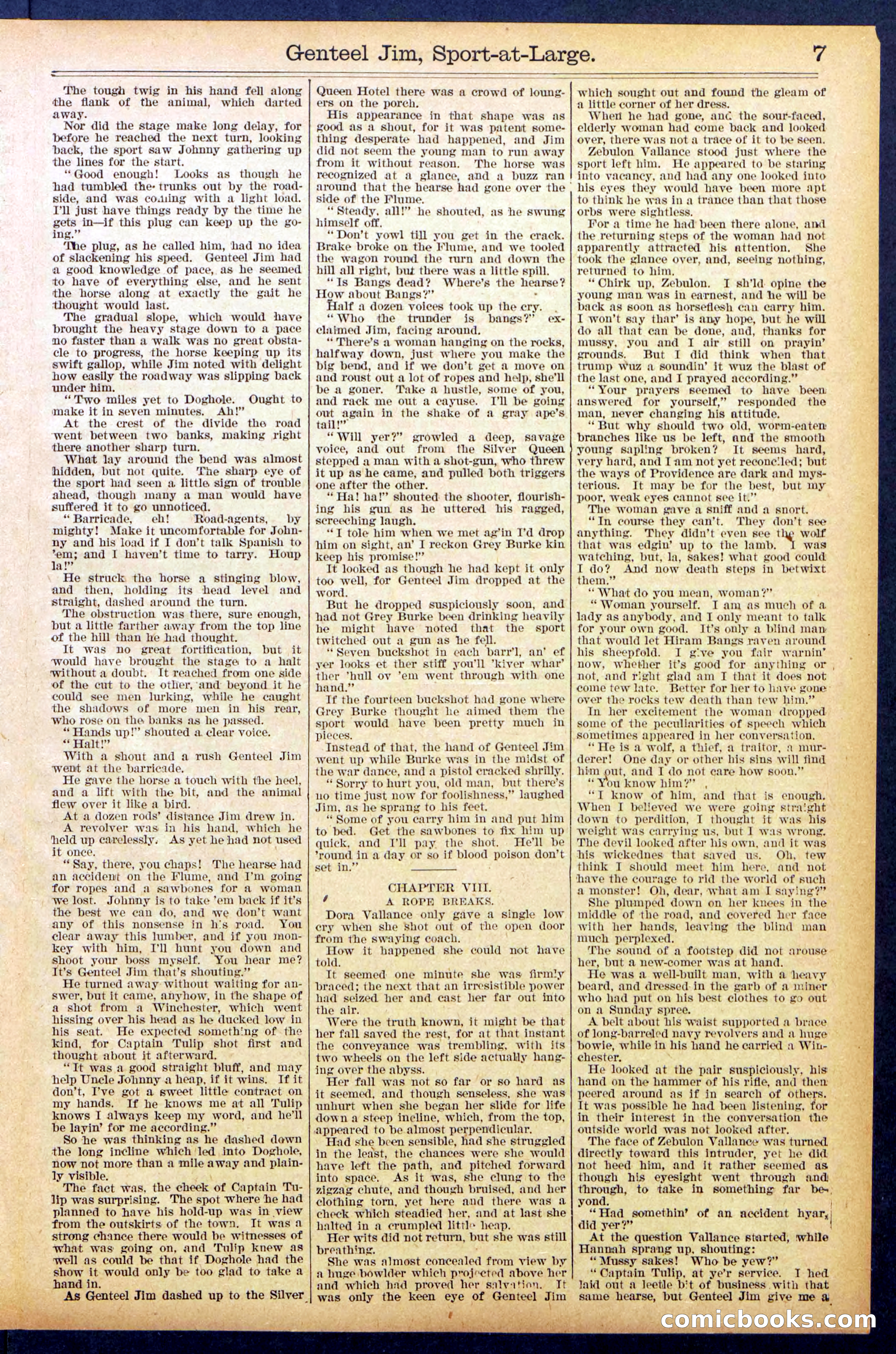 Beadle's Dime Library No. 891 — page 7 of 32
