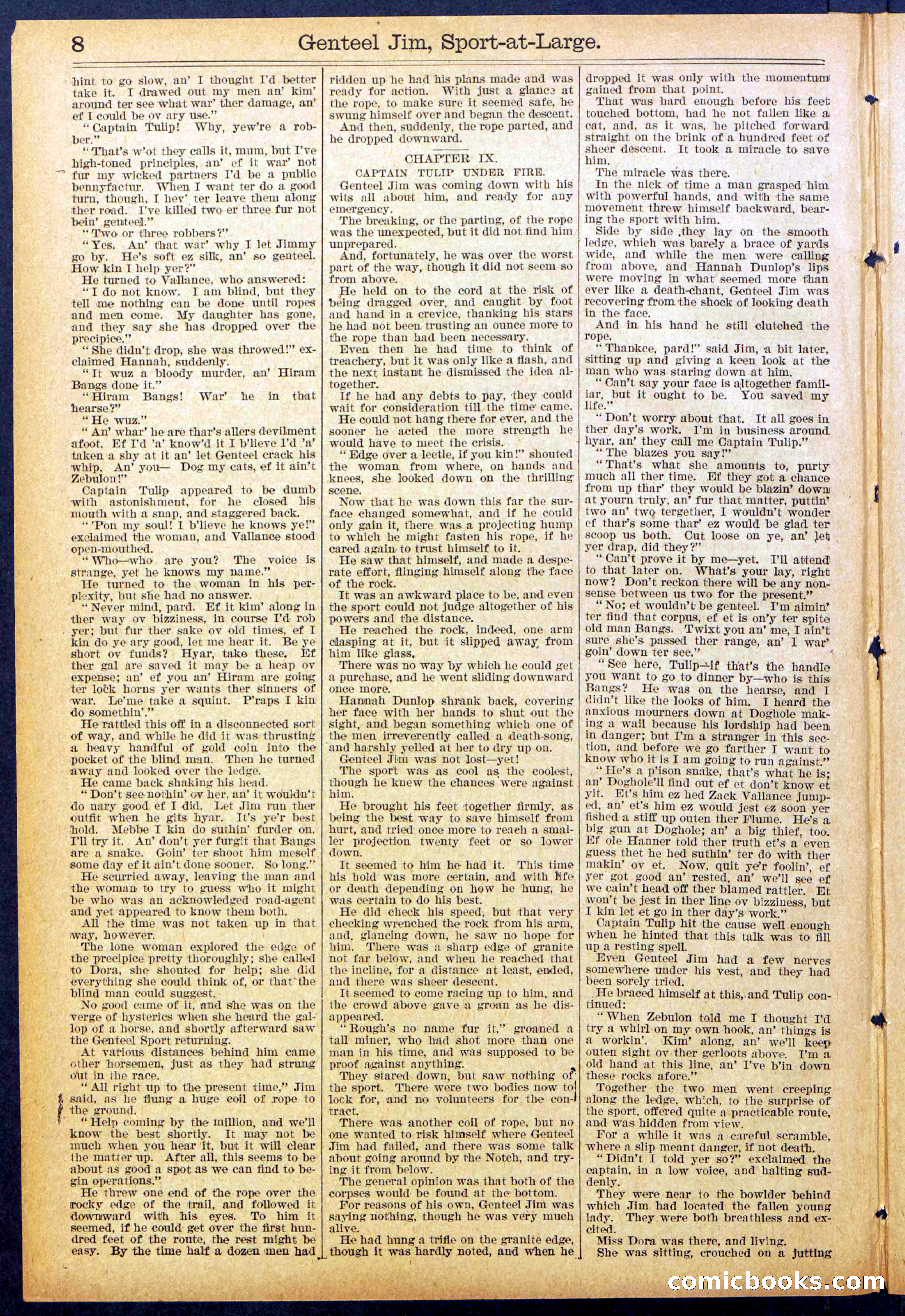 Beadle's Dime Library No. 891 — page 8 of 32