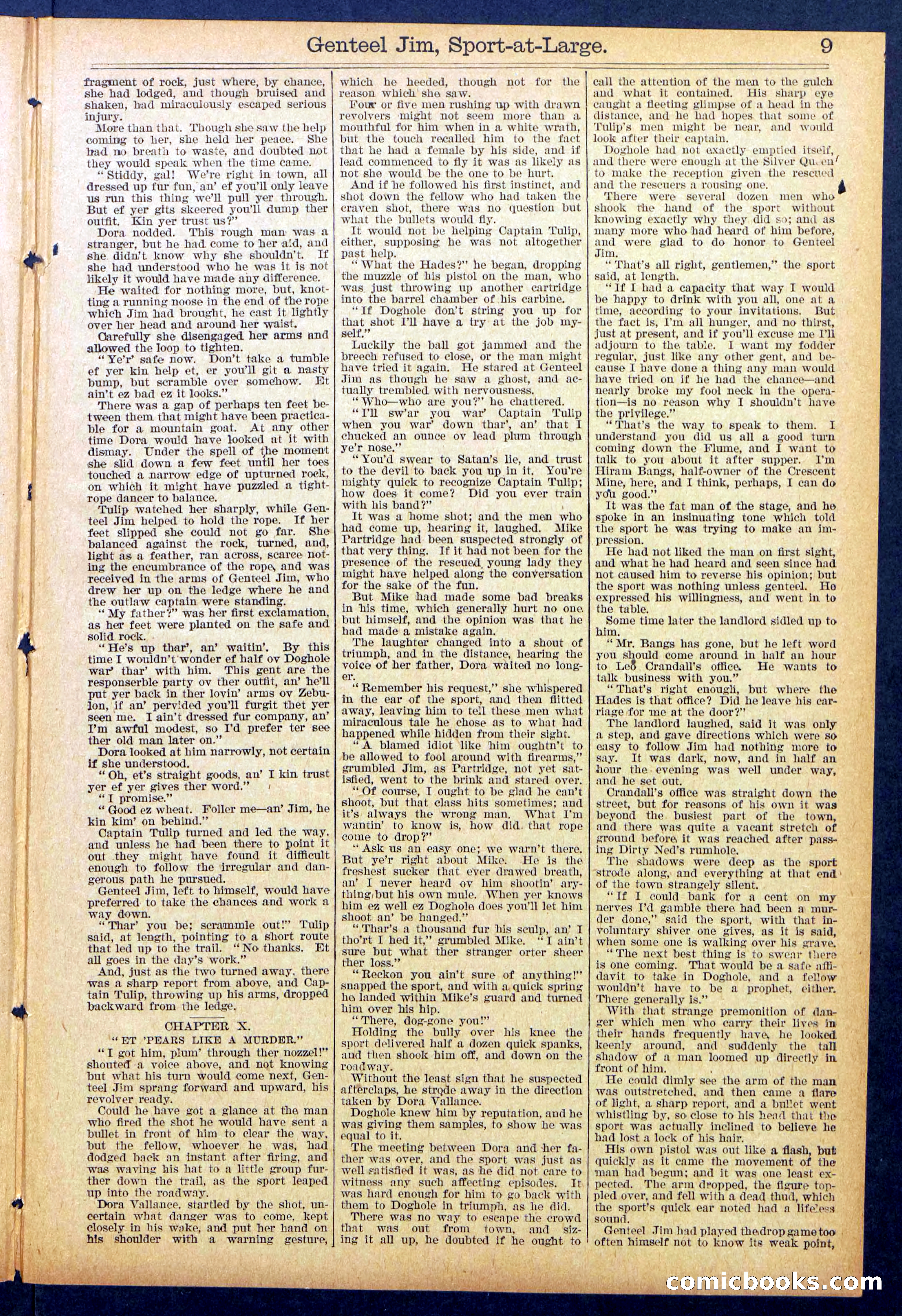 Beadle's Dime Library No. 891 — page 9 of 32