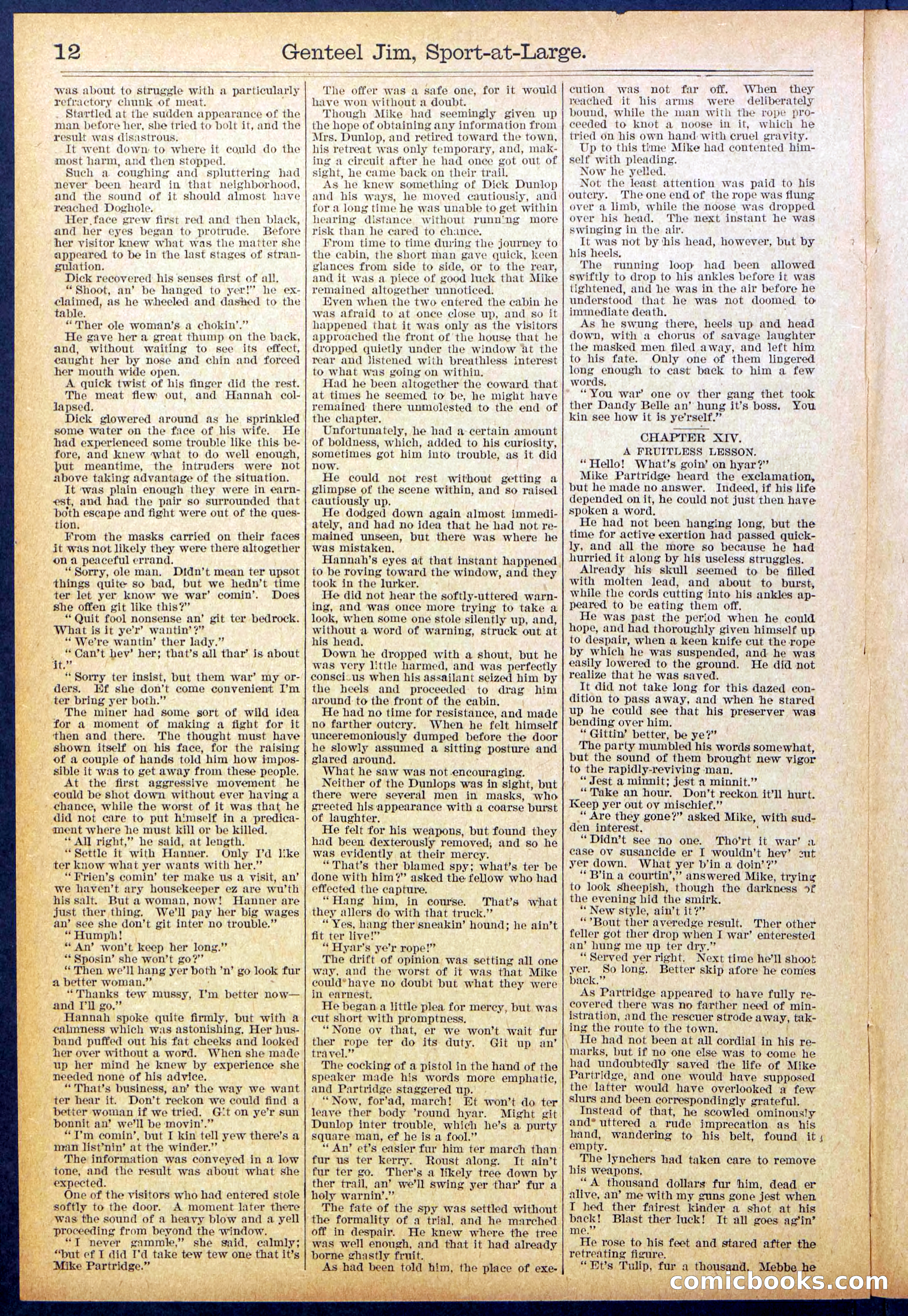 Beadle's Dime Library No. 891 — page 12 of 32
