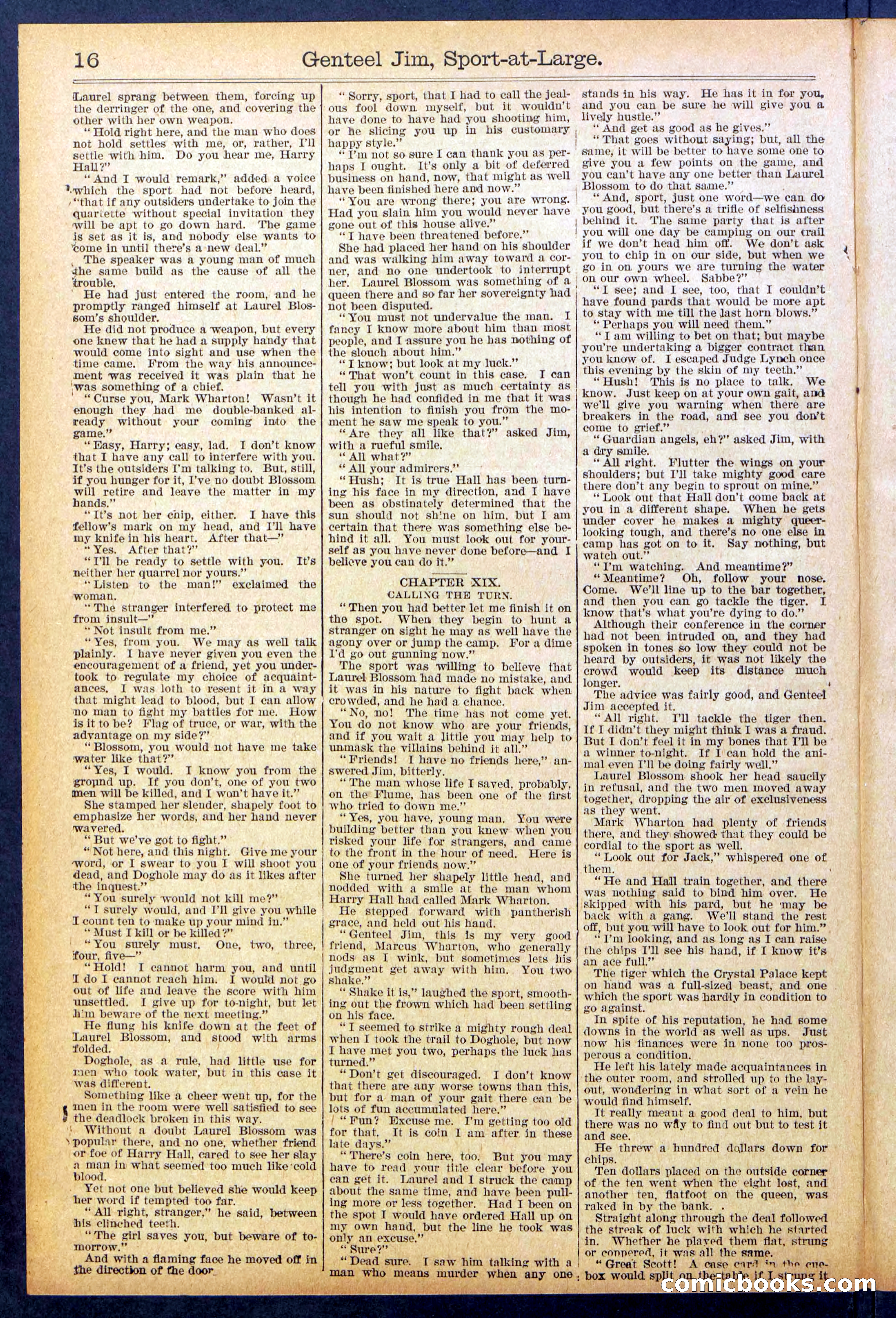 Beadle's Dime Library No. 891 — page 16 of 32