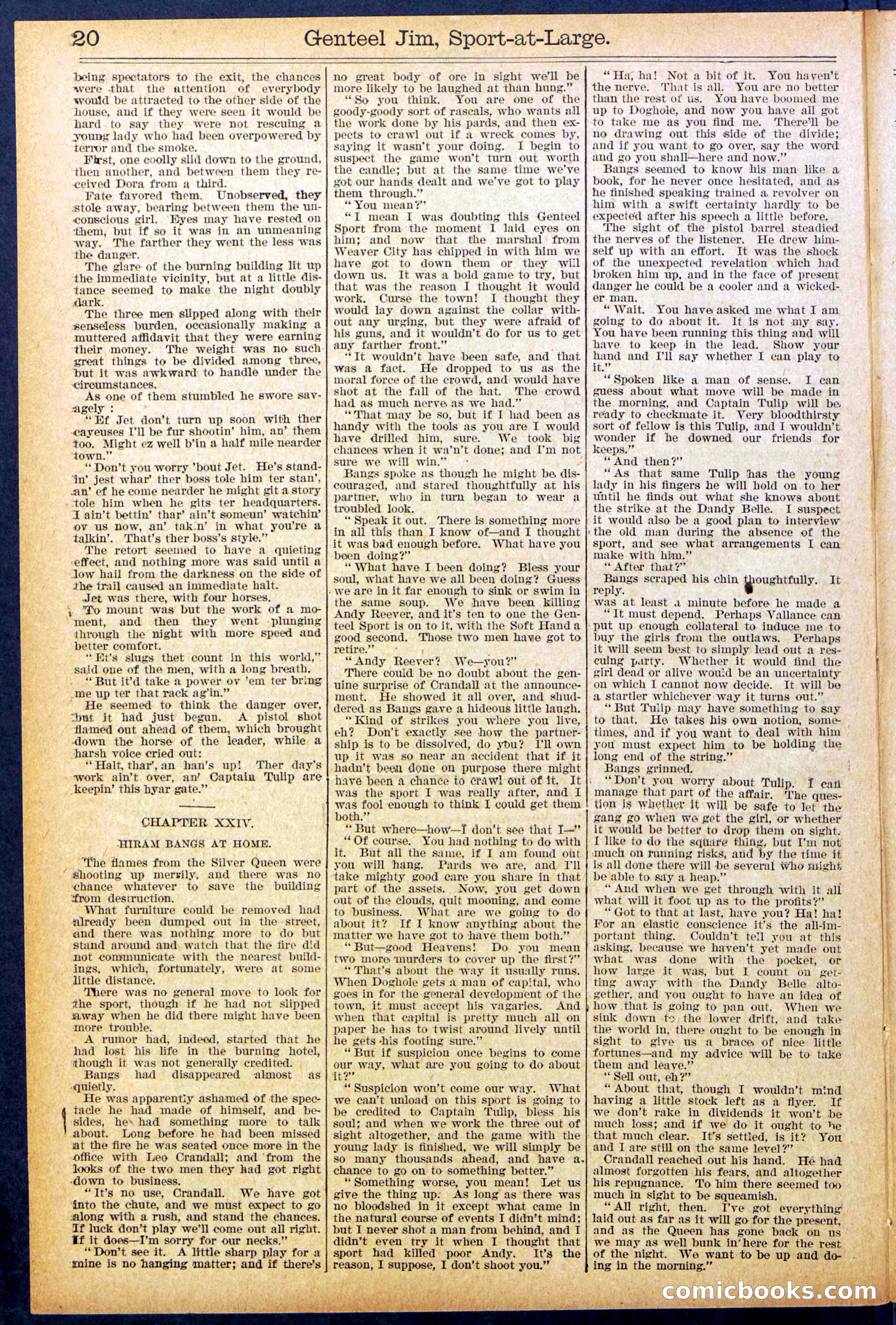 Beadle's Dime Library No. 891 — page 20 of 32