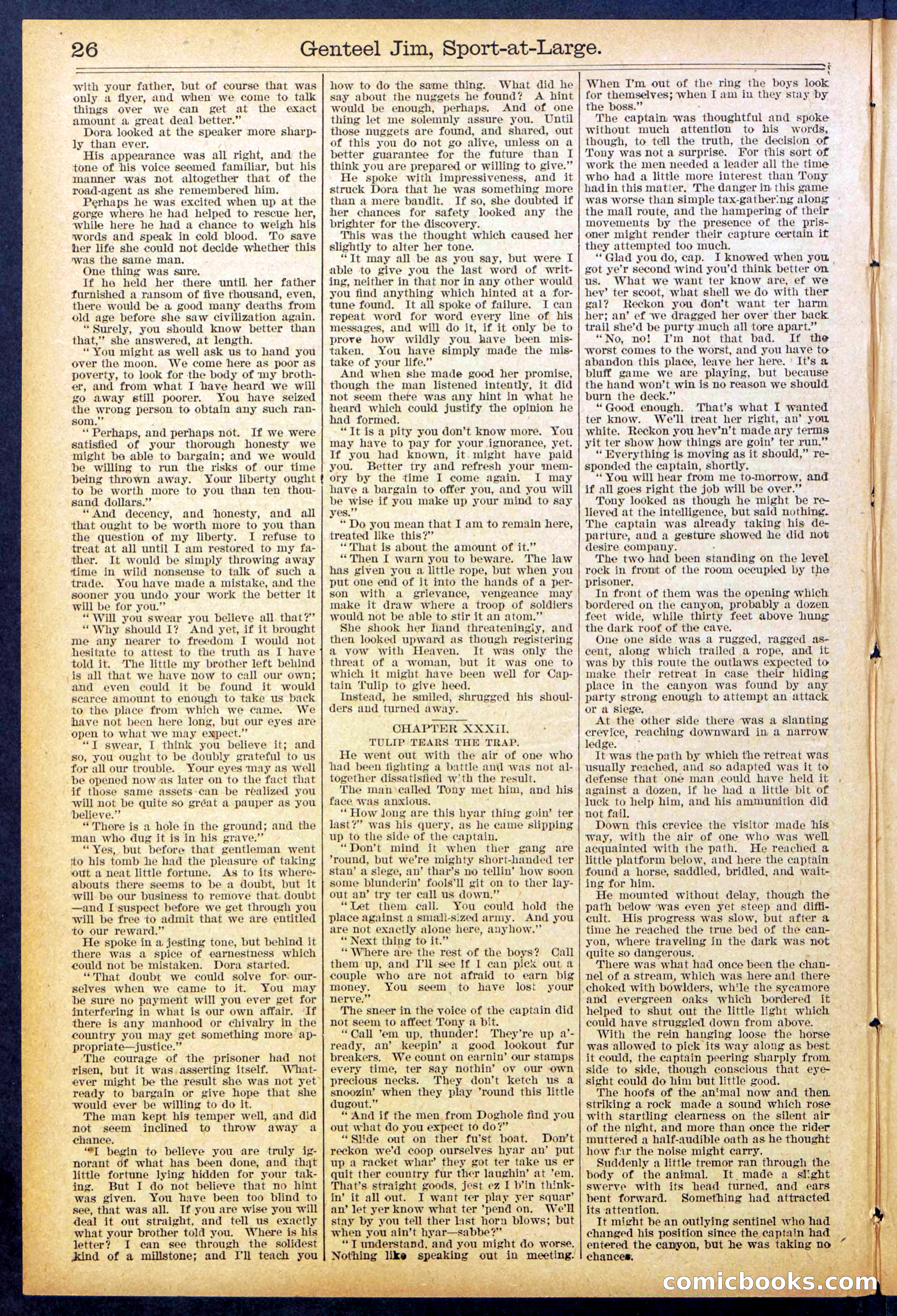 Beadle's Dime Library No. 891 — page 26 of 32