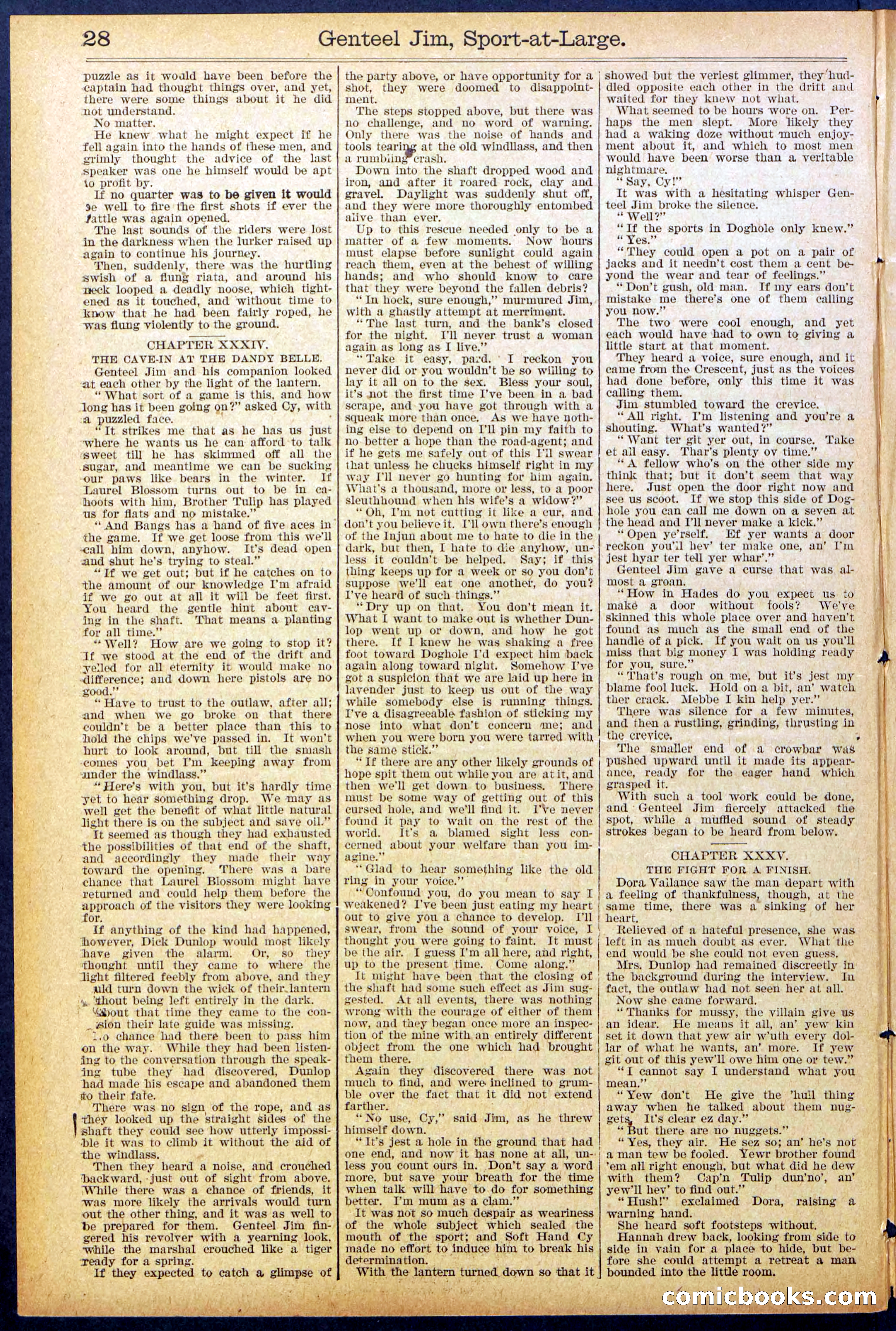Beadle's Dime Library No. 891 — page 28 of 32