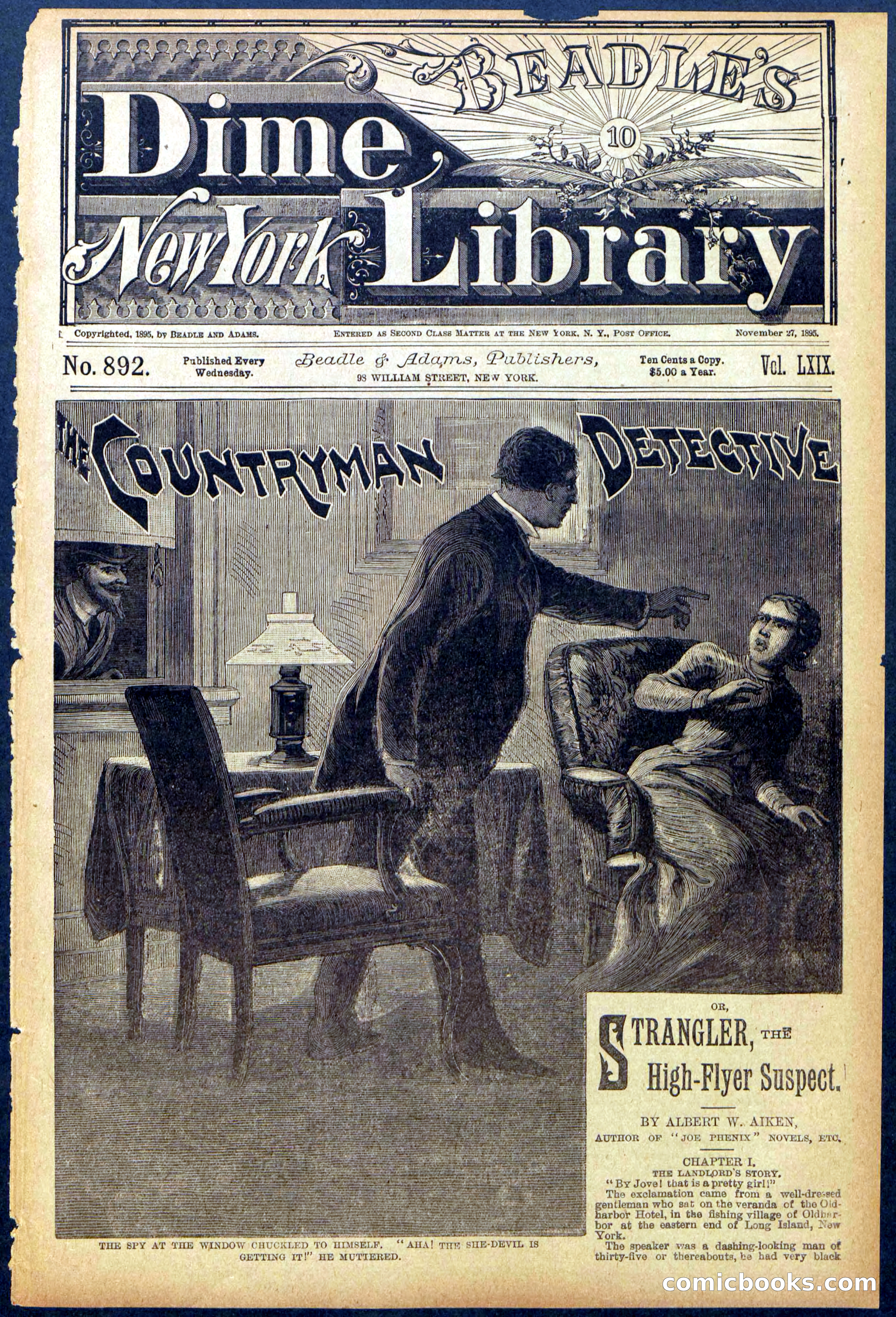 Beadle's Dime Library No. 892 — page 1 of 32