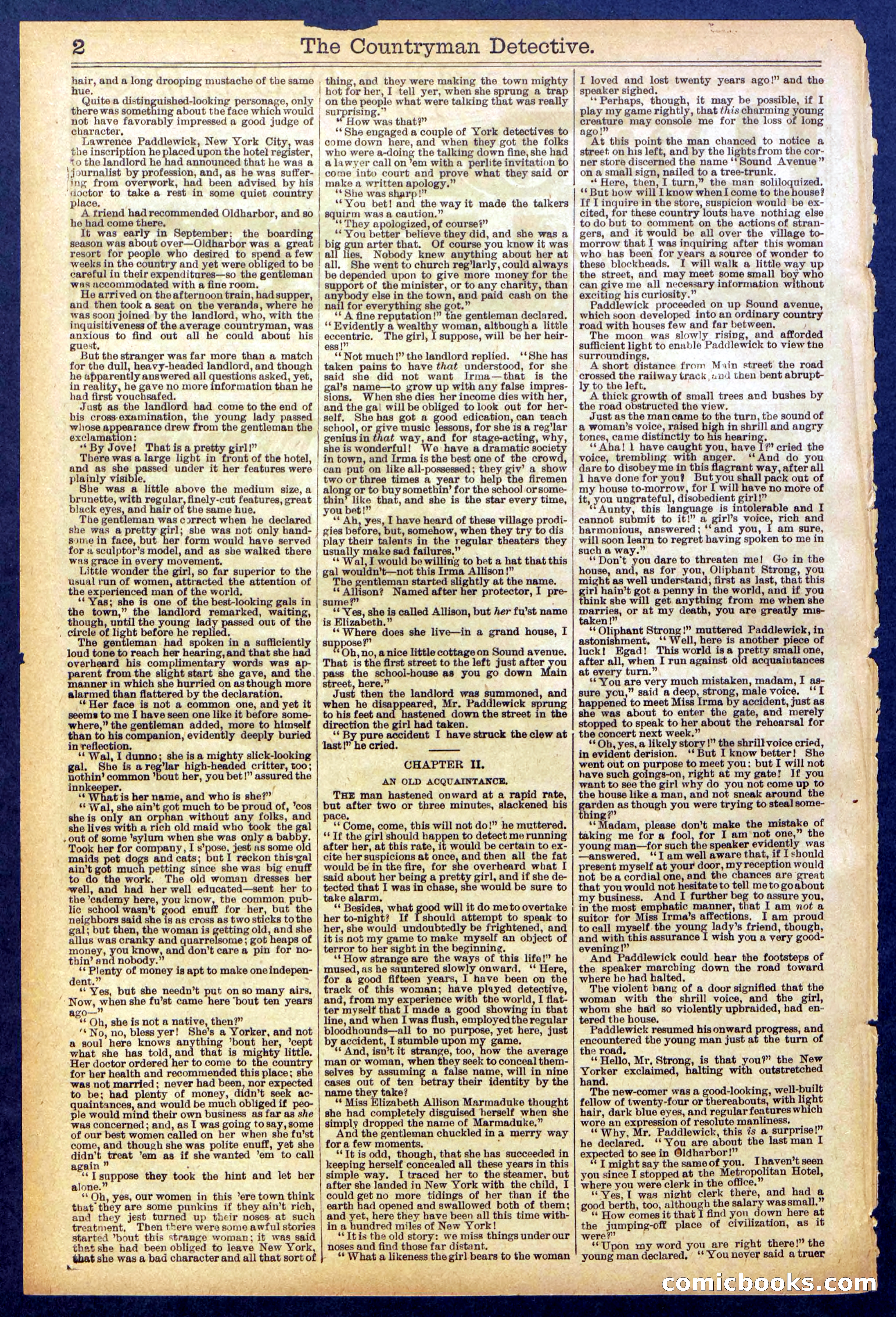Beadle's Dime Library No. 892 — page 2 of 32