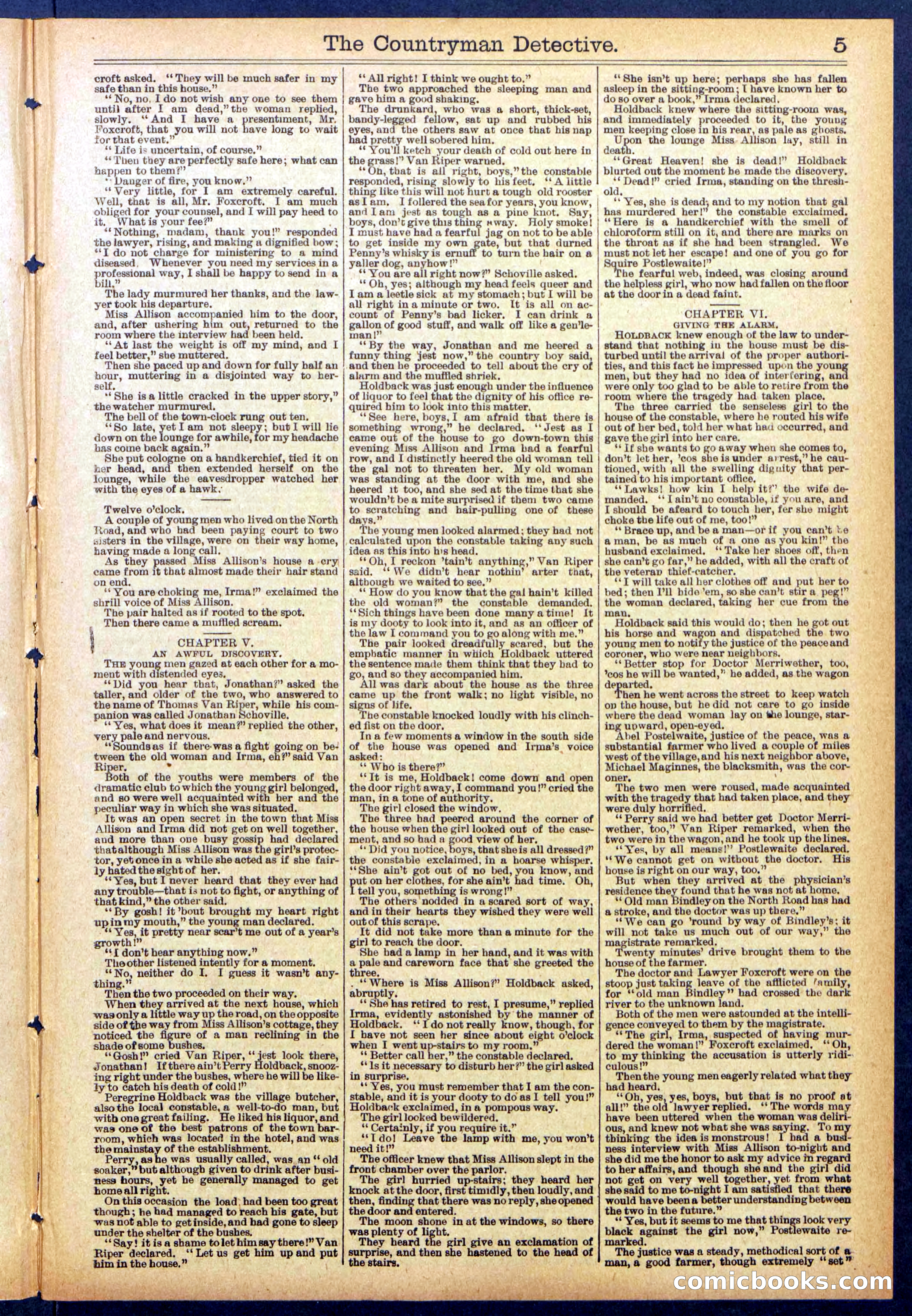Beadle's Dime Library No. 892 — page 5 of 32