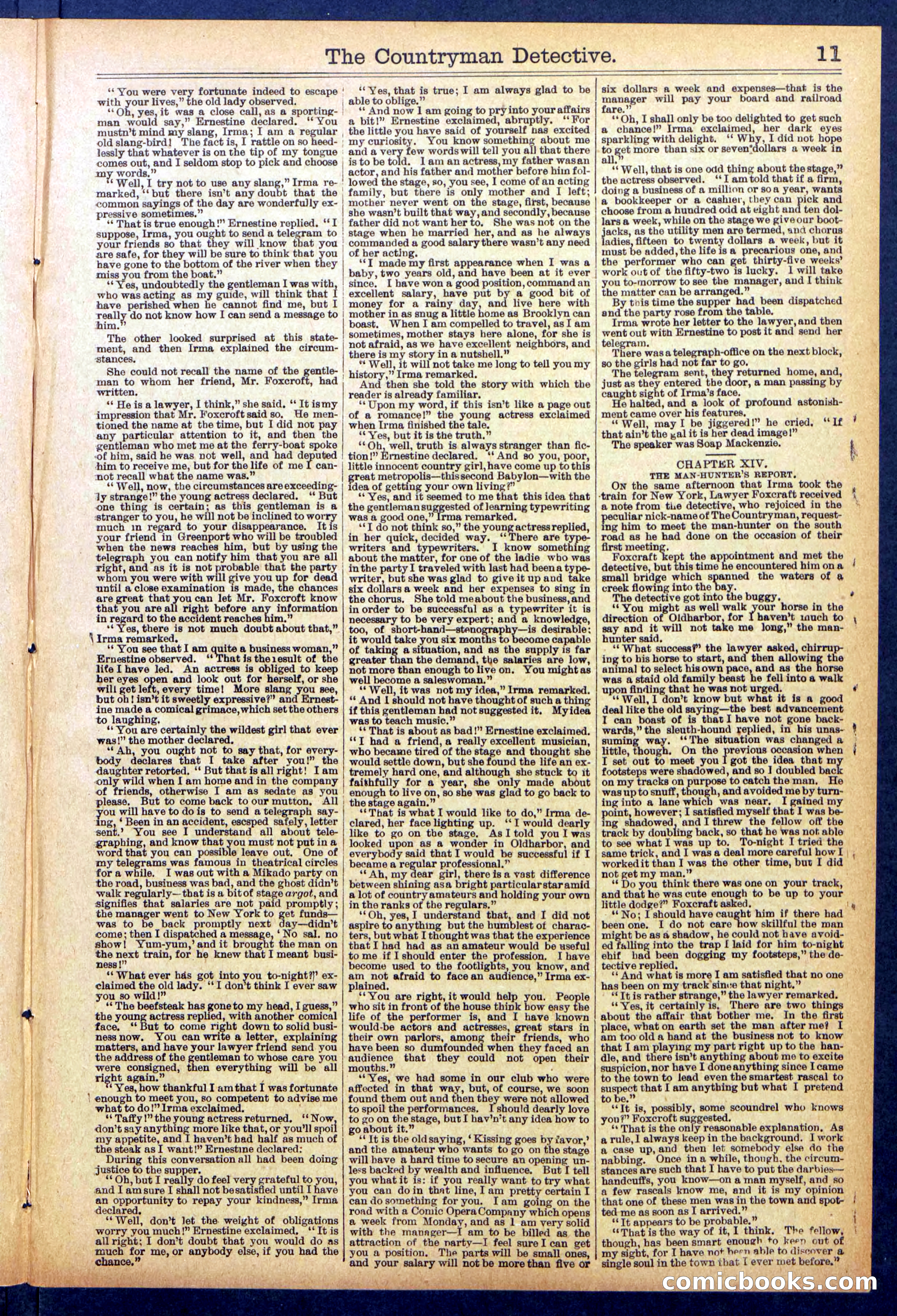 Beadle's Dime Library No. 892 — page 11 of 32