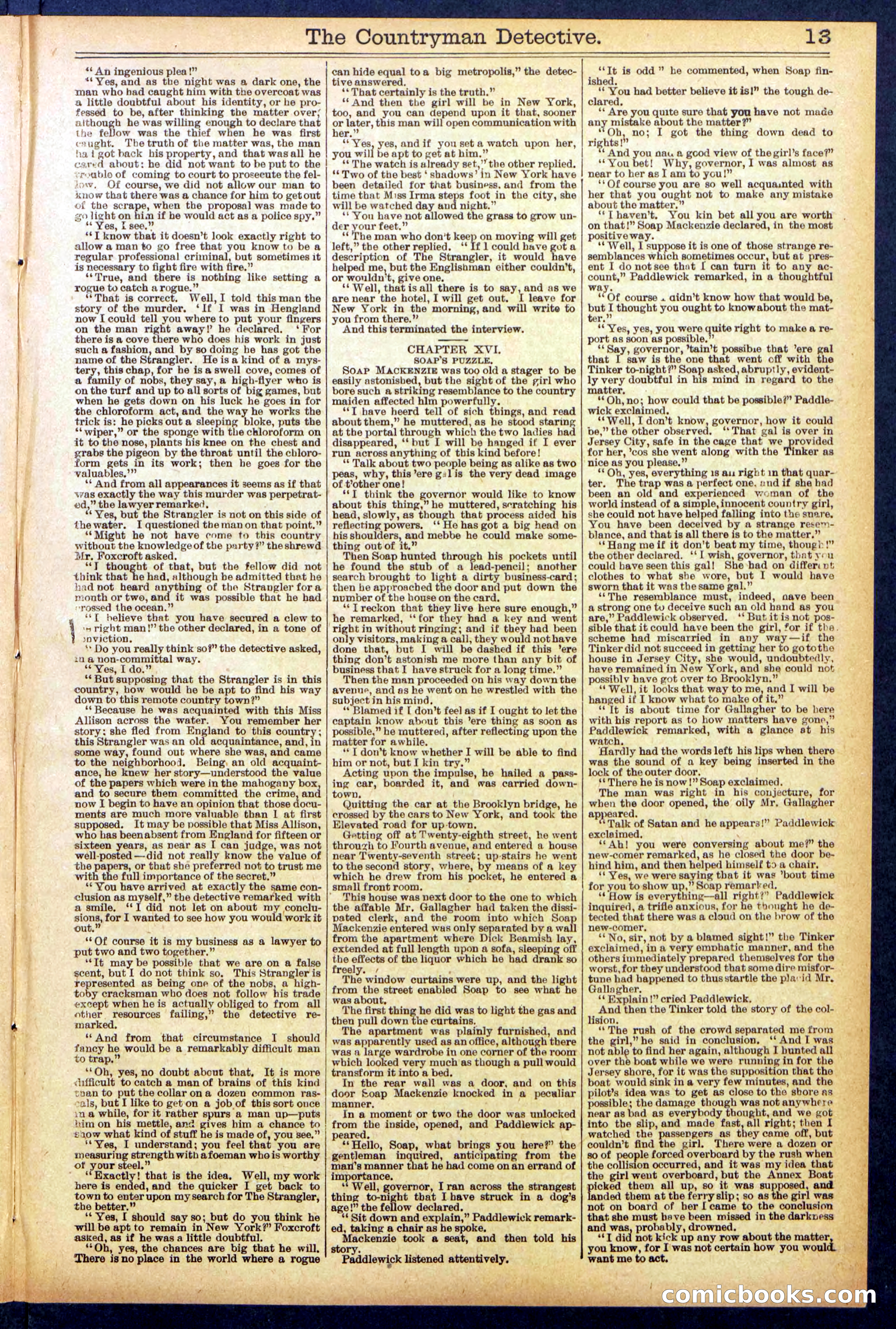 Beadle's Dime Library No. 892 — page 13 of 32
