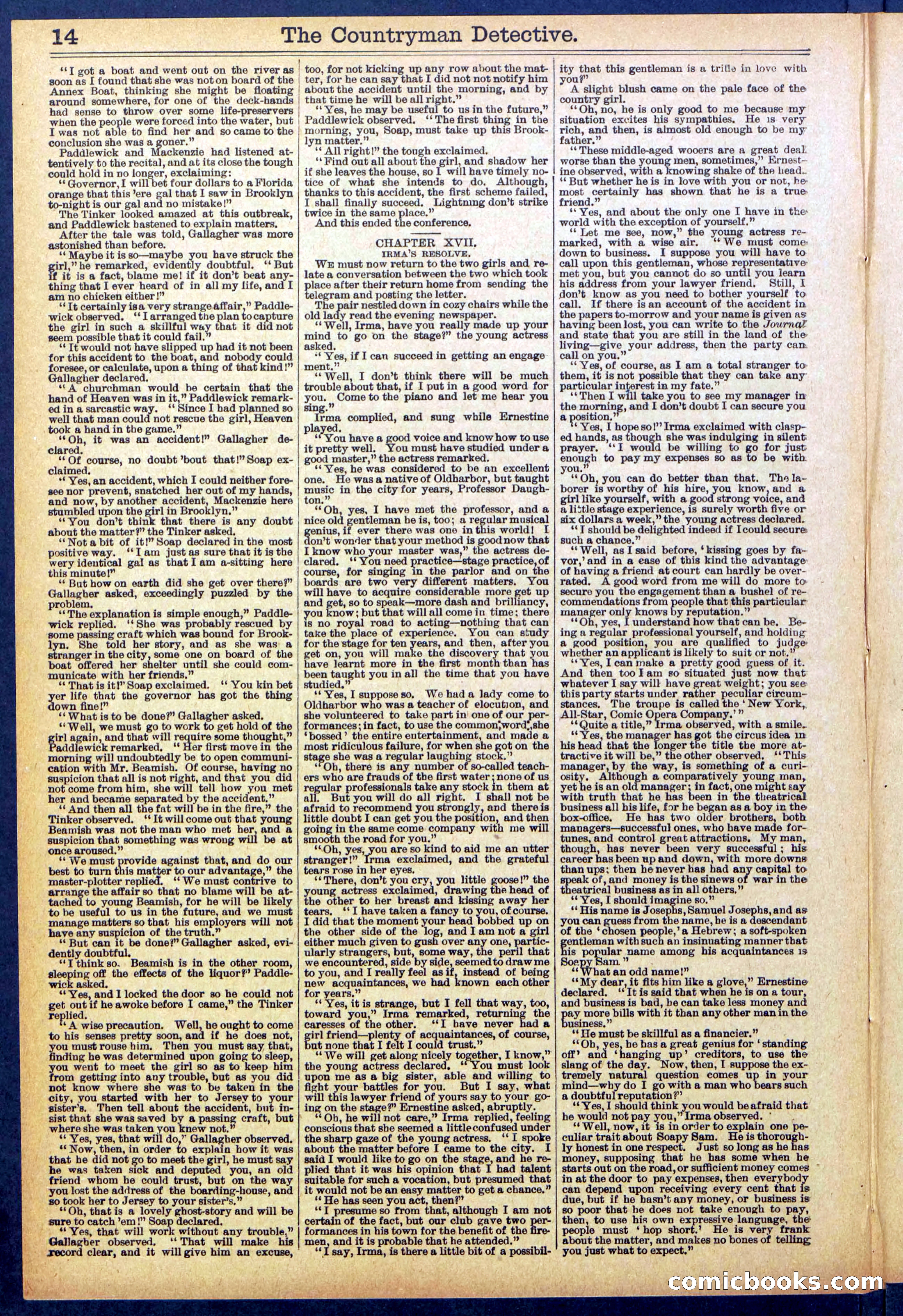 Beadle's Dime Library No. 892 — page 14 of 32