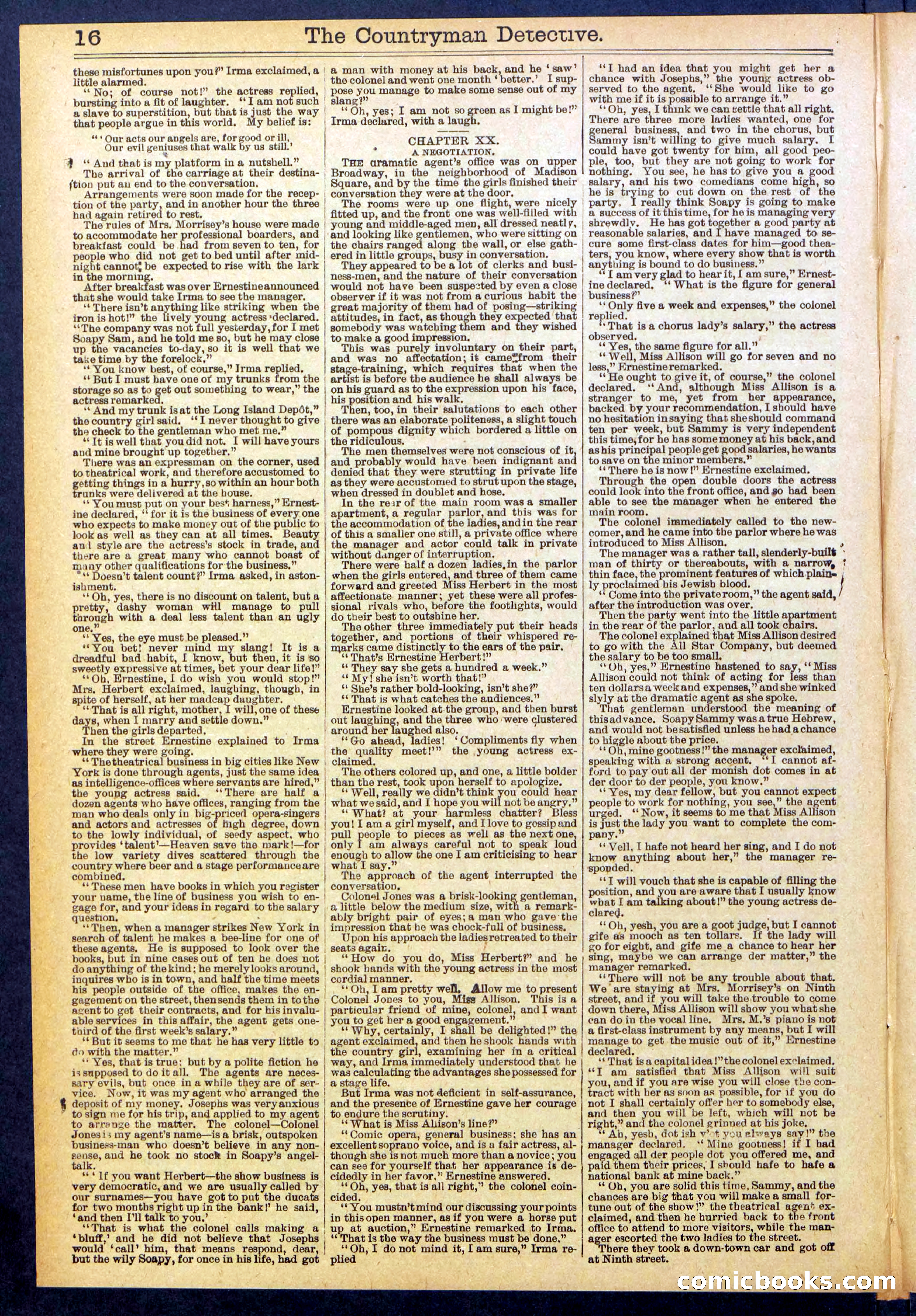 Beadle's Dime Library No. 892 — page 16 of 32