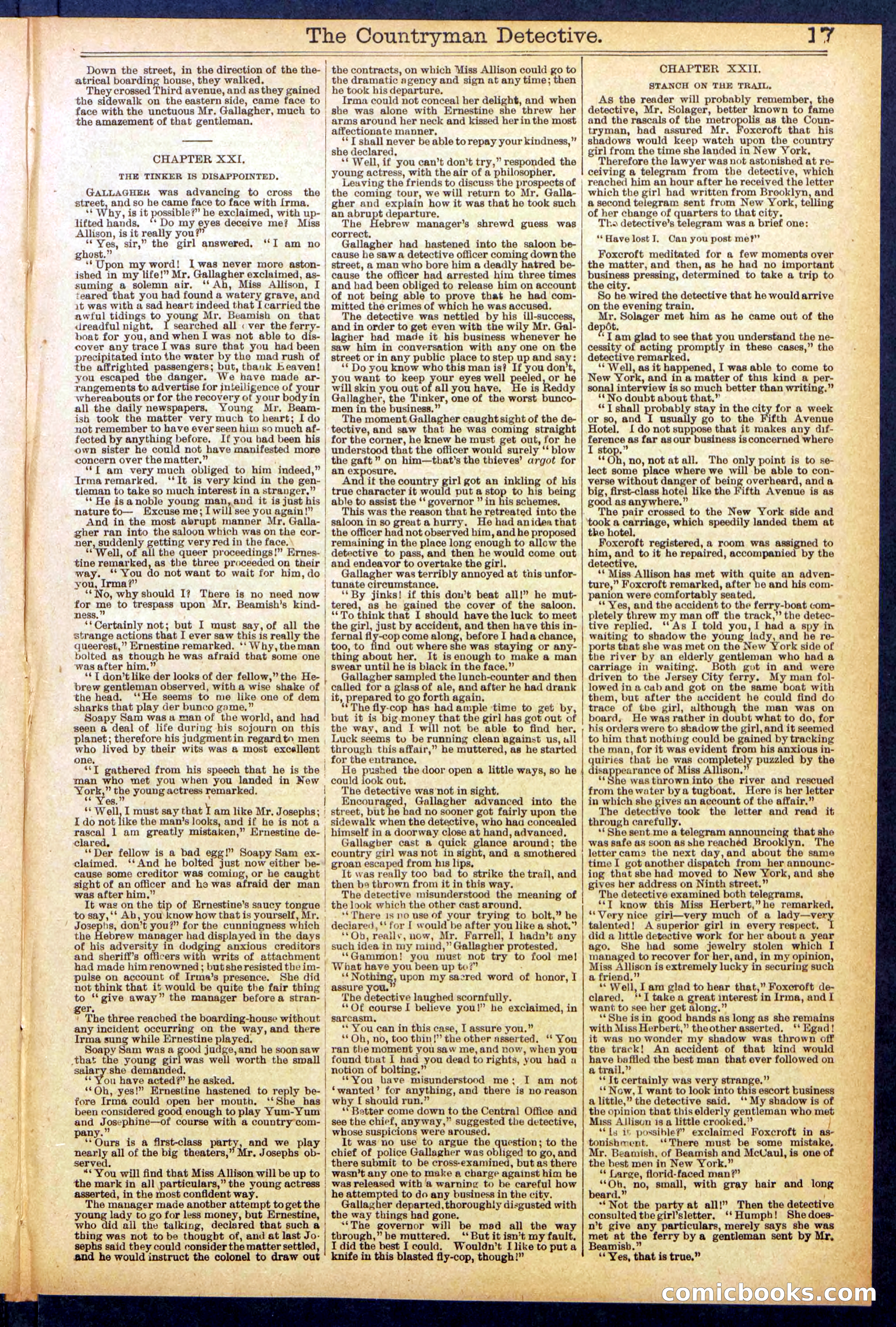 Beadle's Dime Library No. 892 — page 17 of 32