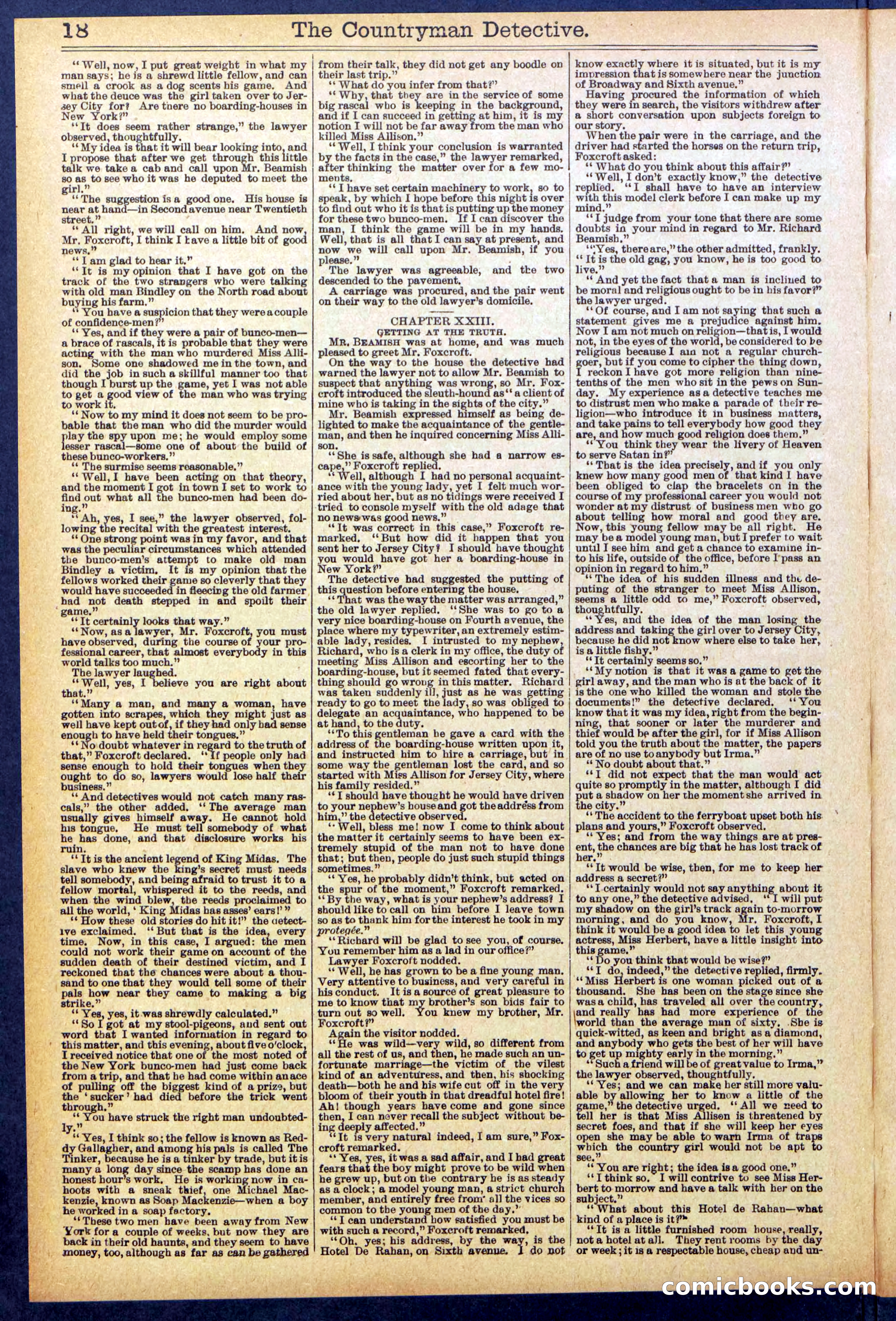 Beadle's Dime Library No. 892 — page 18 of 32