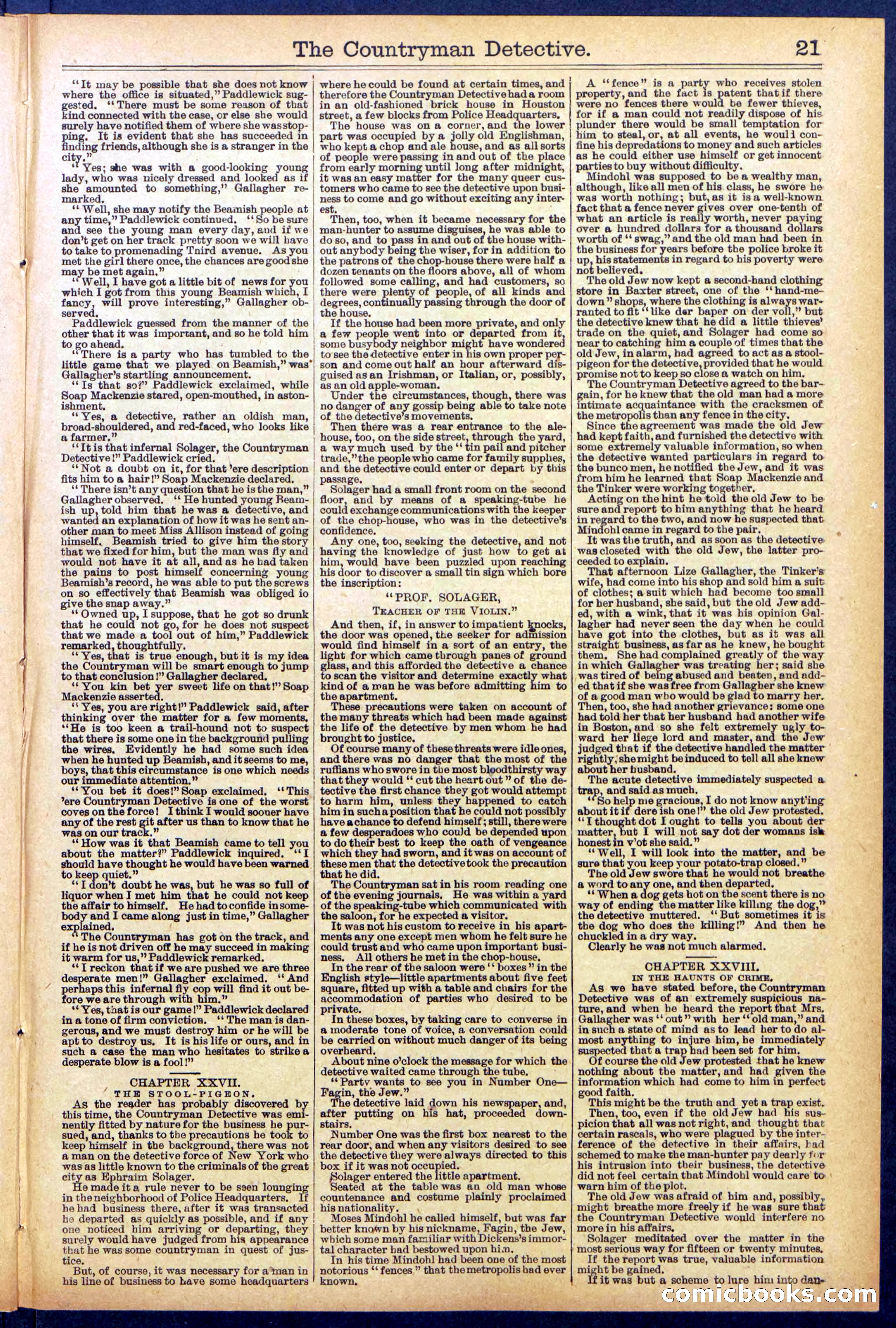 Beadle's Dime Library No. 892 — page 21 of 32