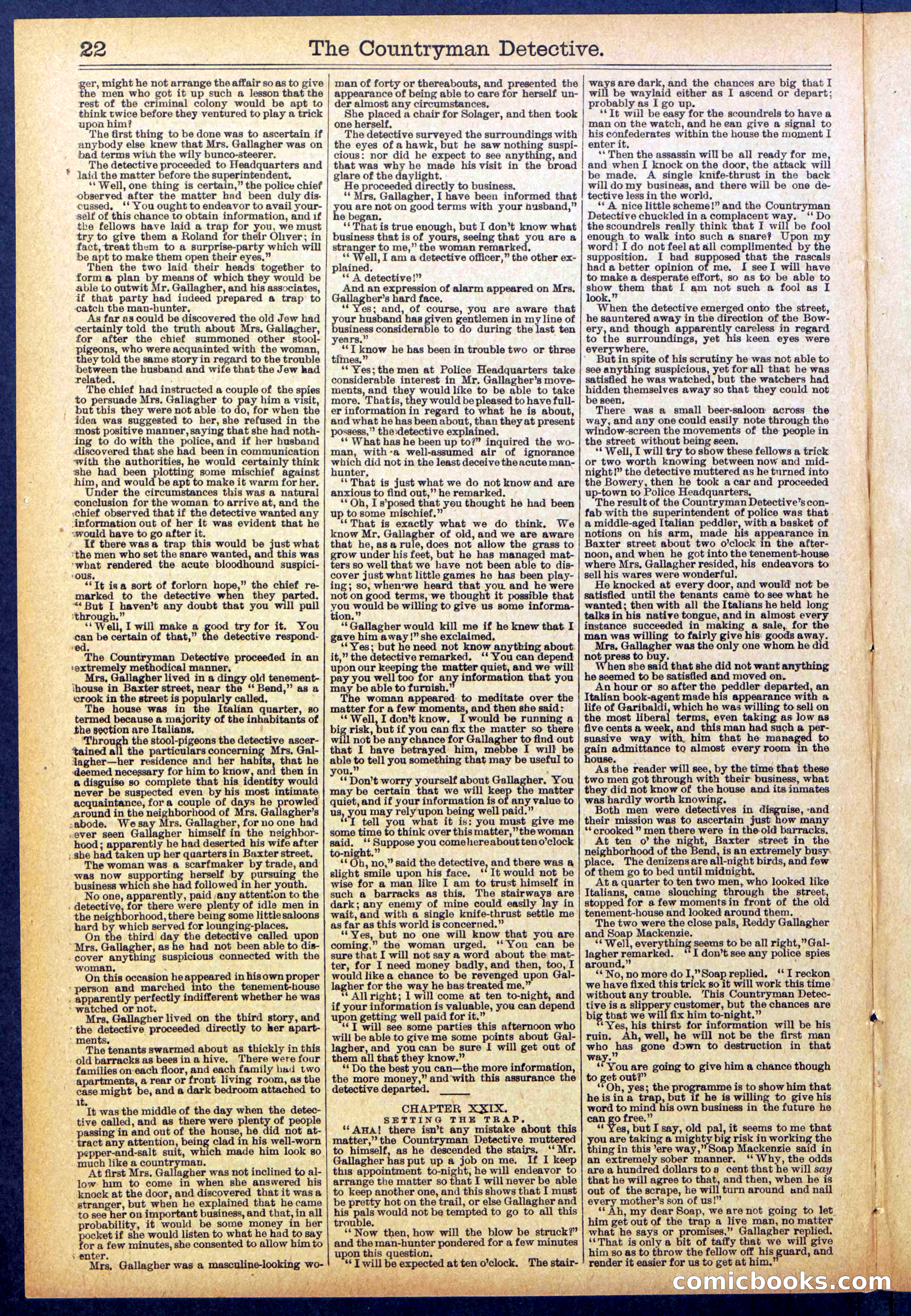 Beadle's Dime Library No. 892 — page 22 of 32