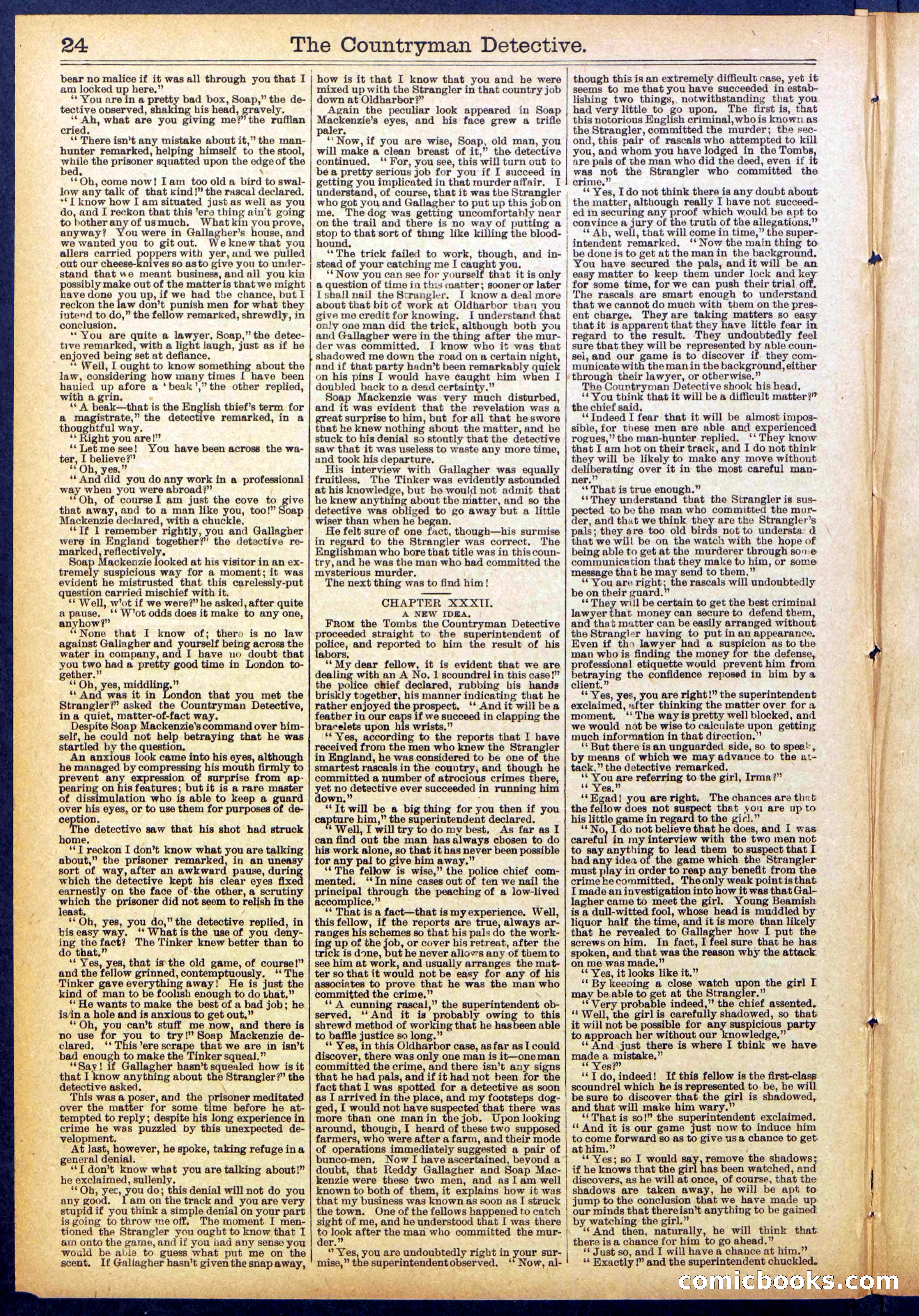Beadle's Dime Library No. 892 — page 24 of 32