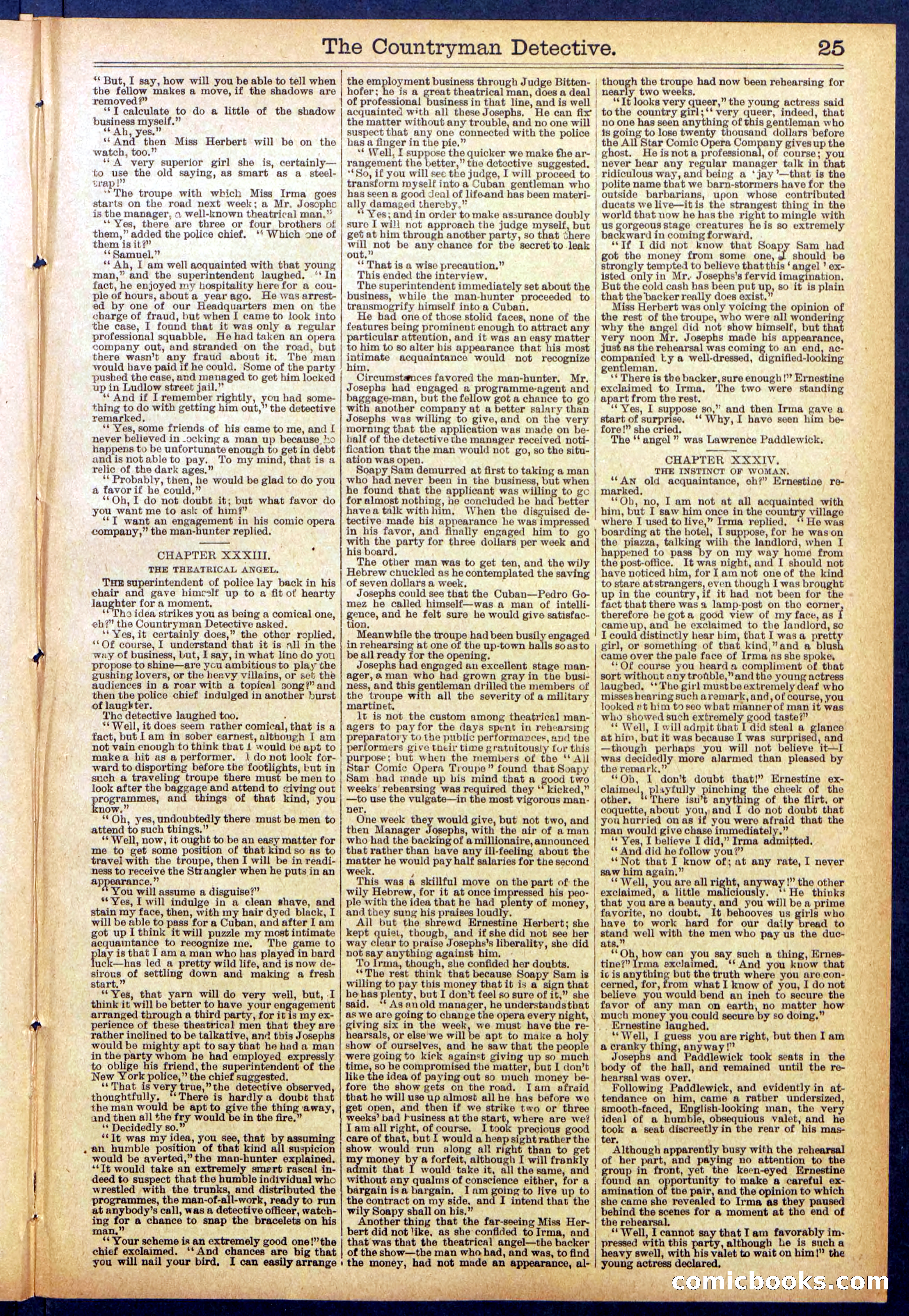 Beadle's Dime Library No. 892 — page 25 of 32