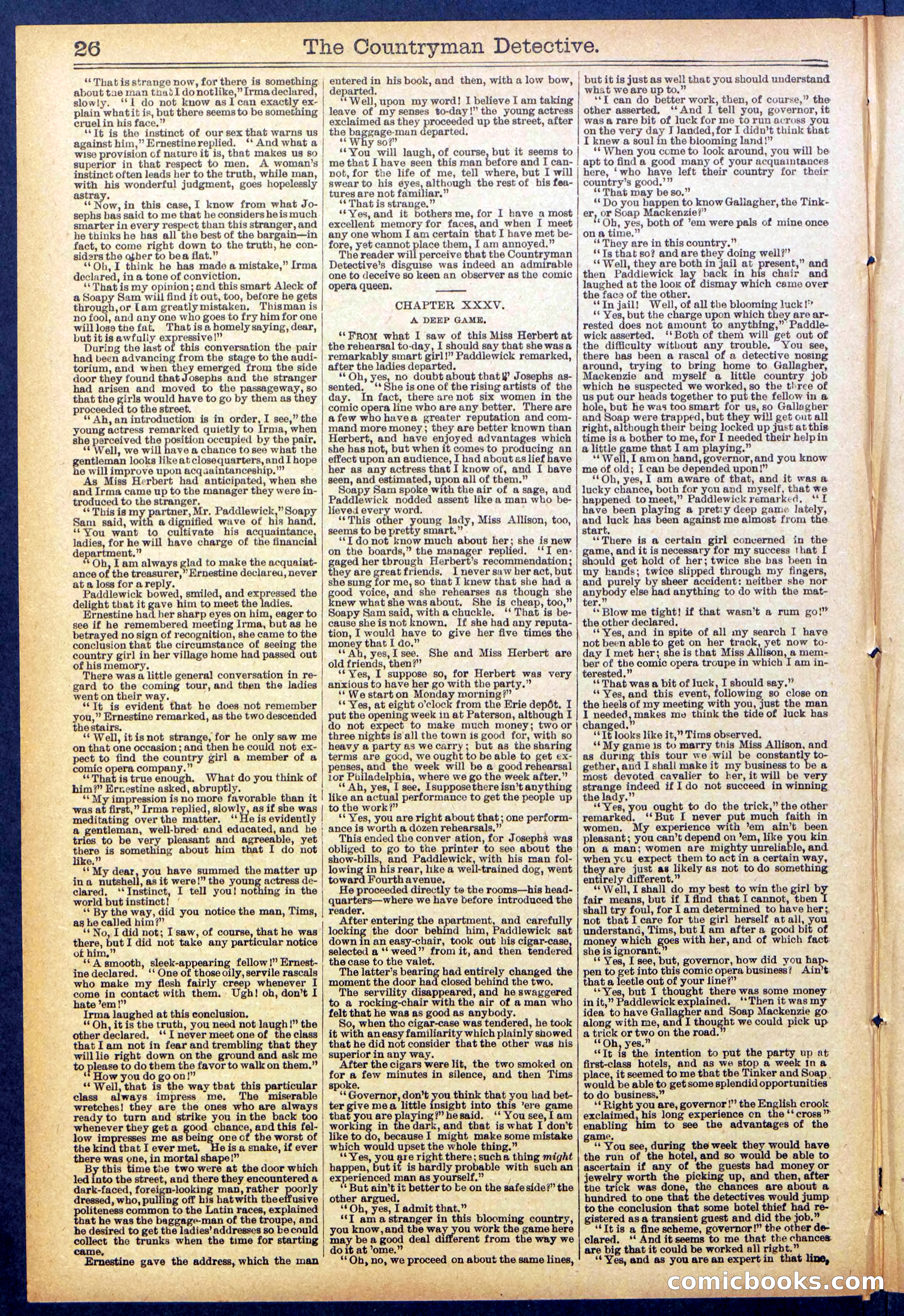 Beadle's Dime Library No. 892 — page 26 of 32