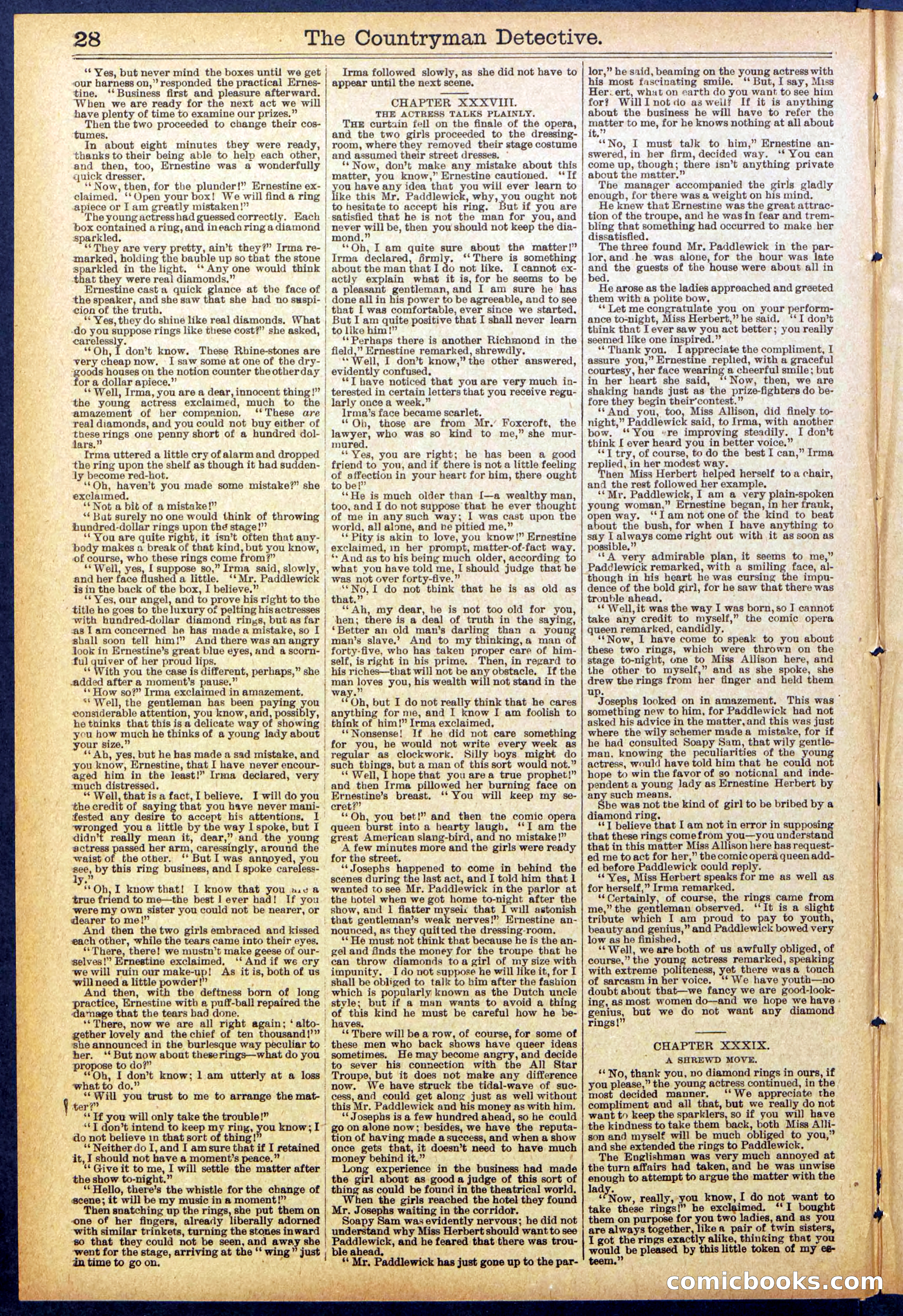 Beadle's Dime Library No. 892 — page 28 of 32