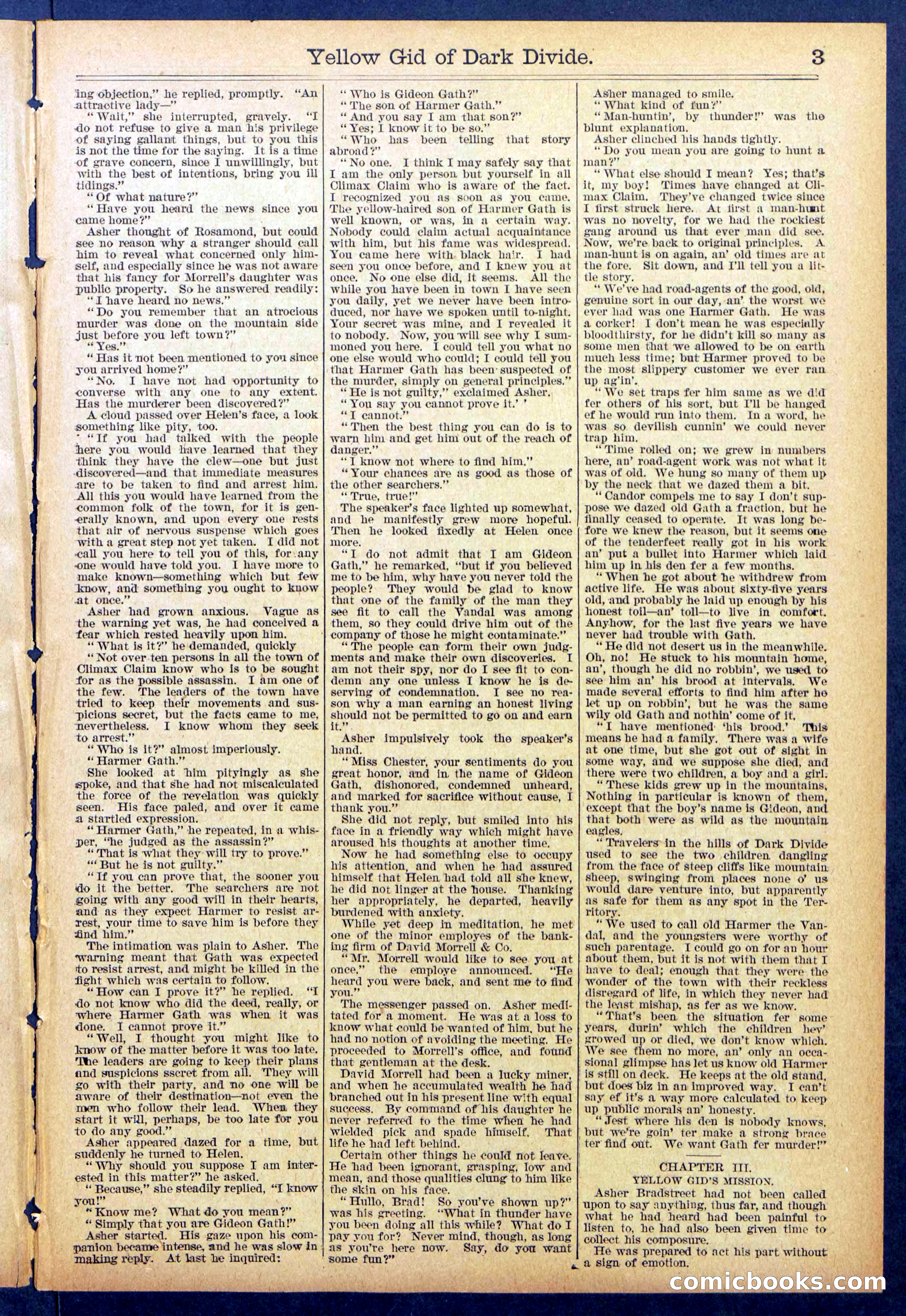Beadle's Dime Library No. 893 — page 3 of 32