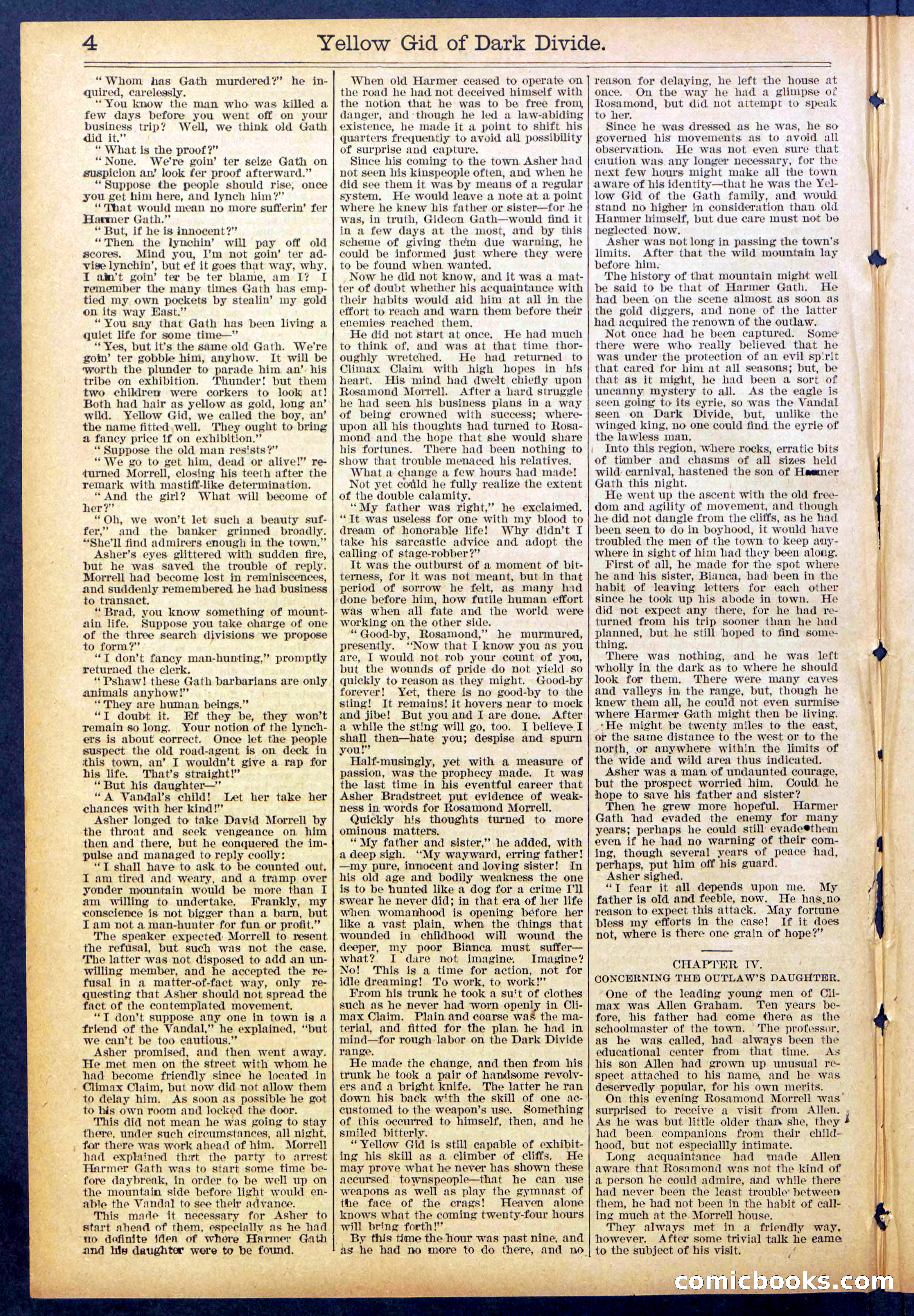 Beadle's Dime Library No. 893 — page 4 of 32