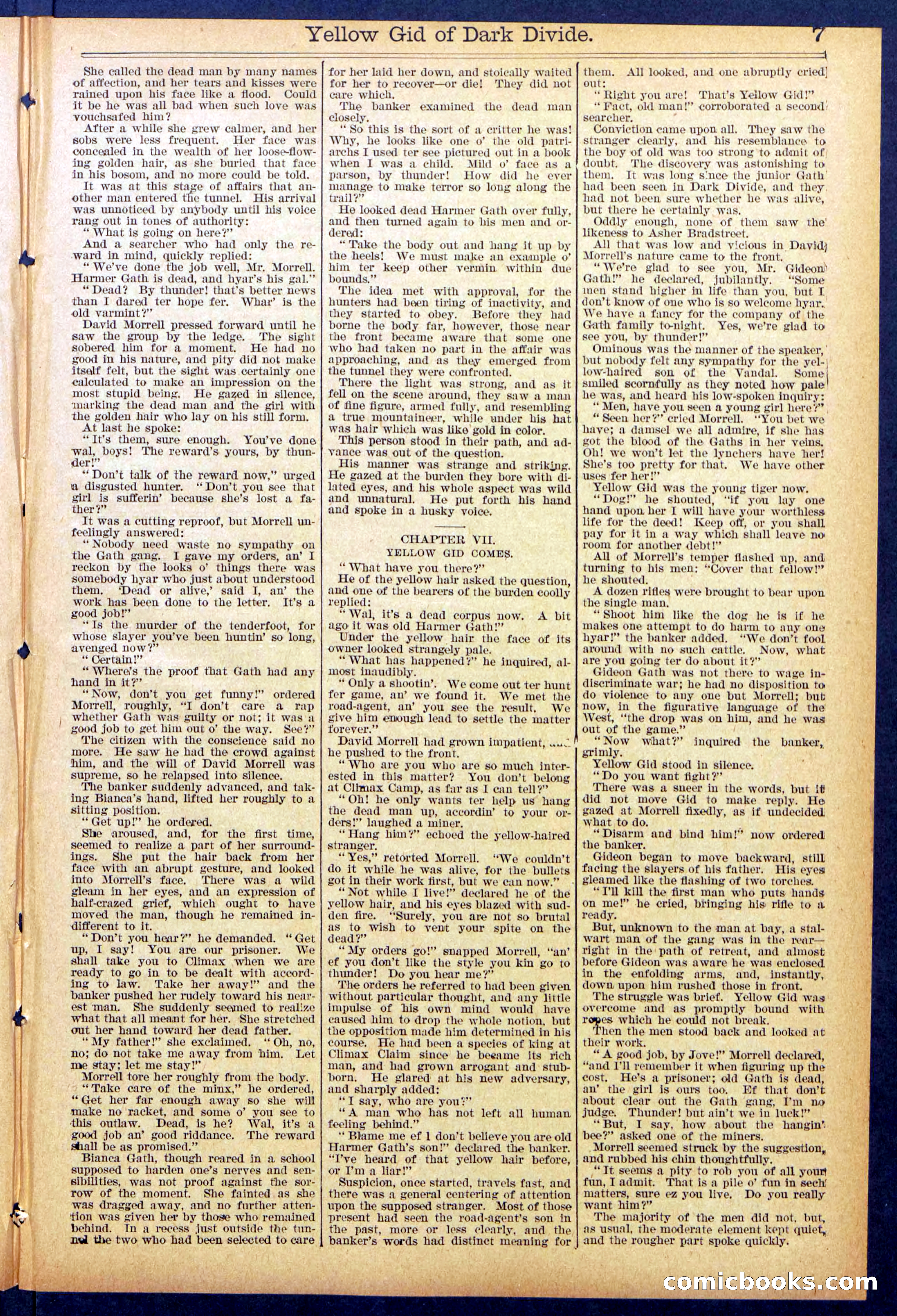 Beadle's Dime Library No. 893 — page 7 of 32