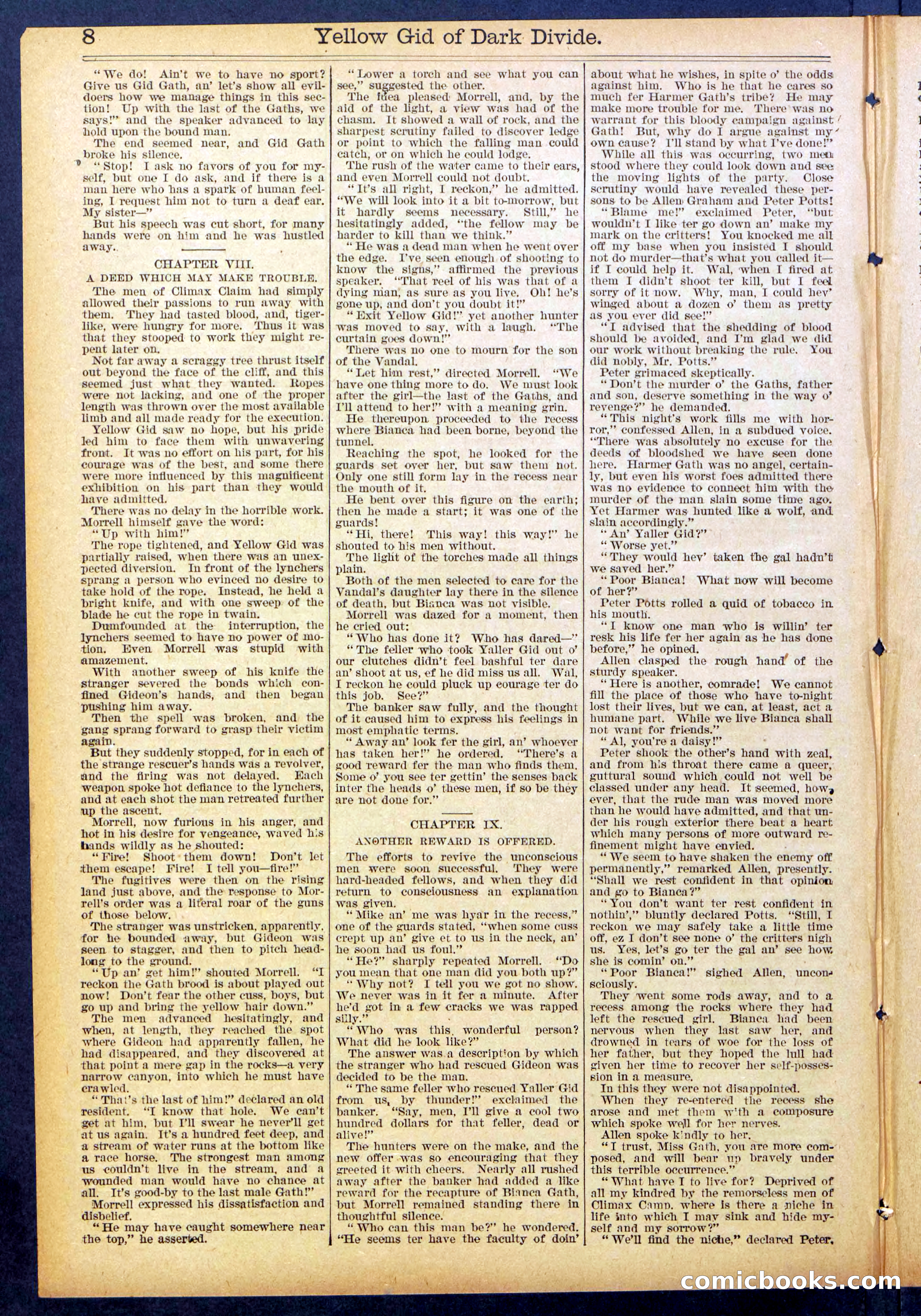Beadle's Dime Library No. 893 — page 8 of 32