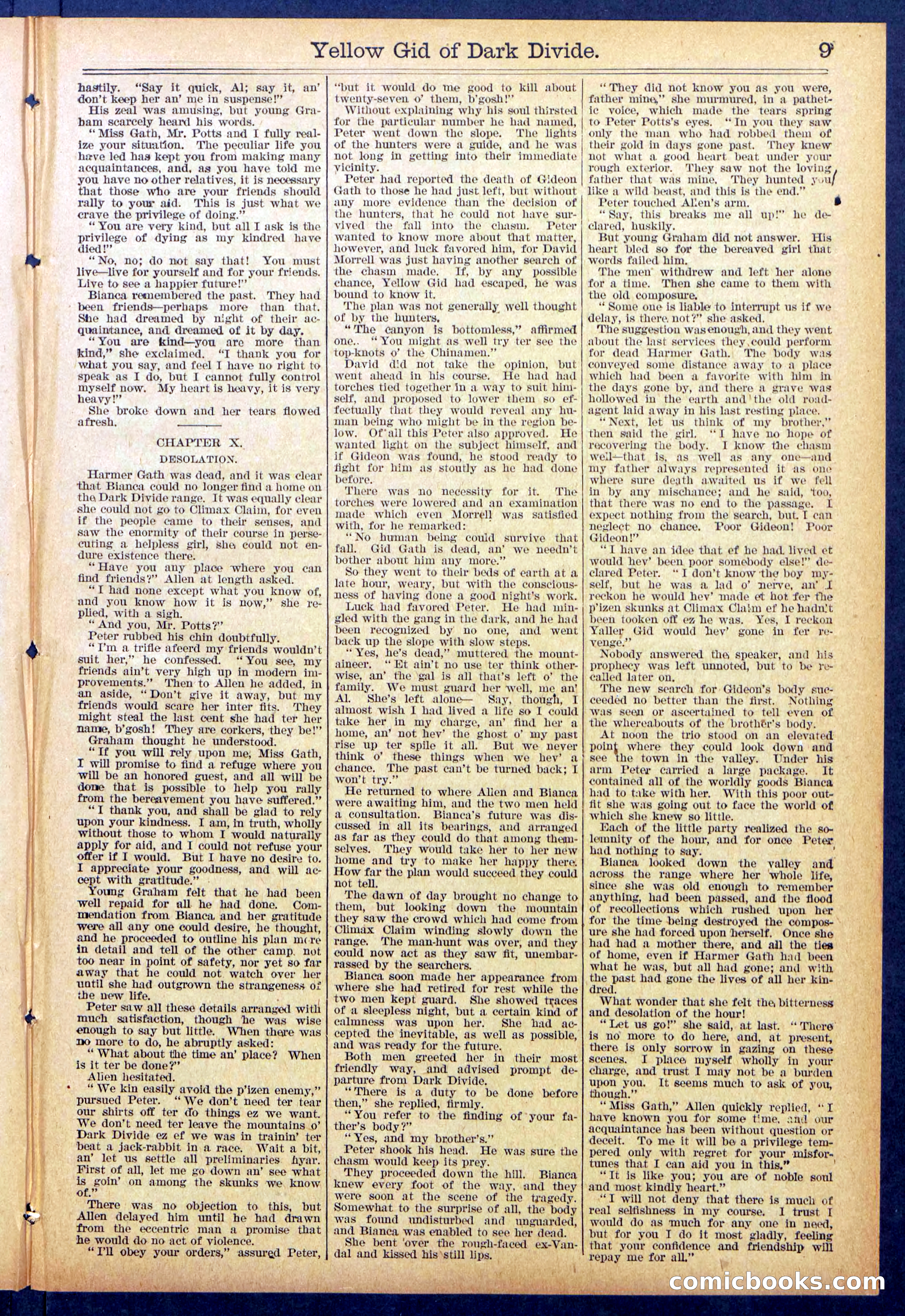 Beadle's Dime Library No. 893 — page 9 of 32