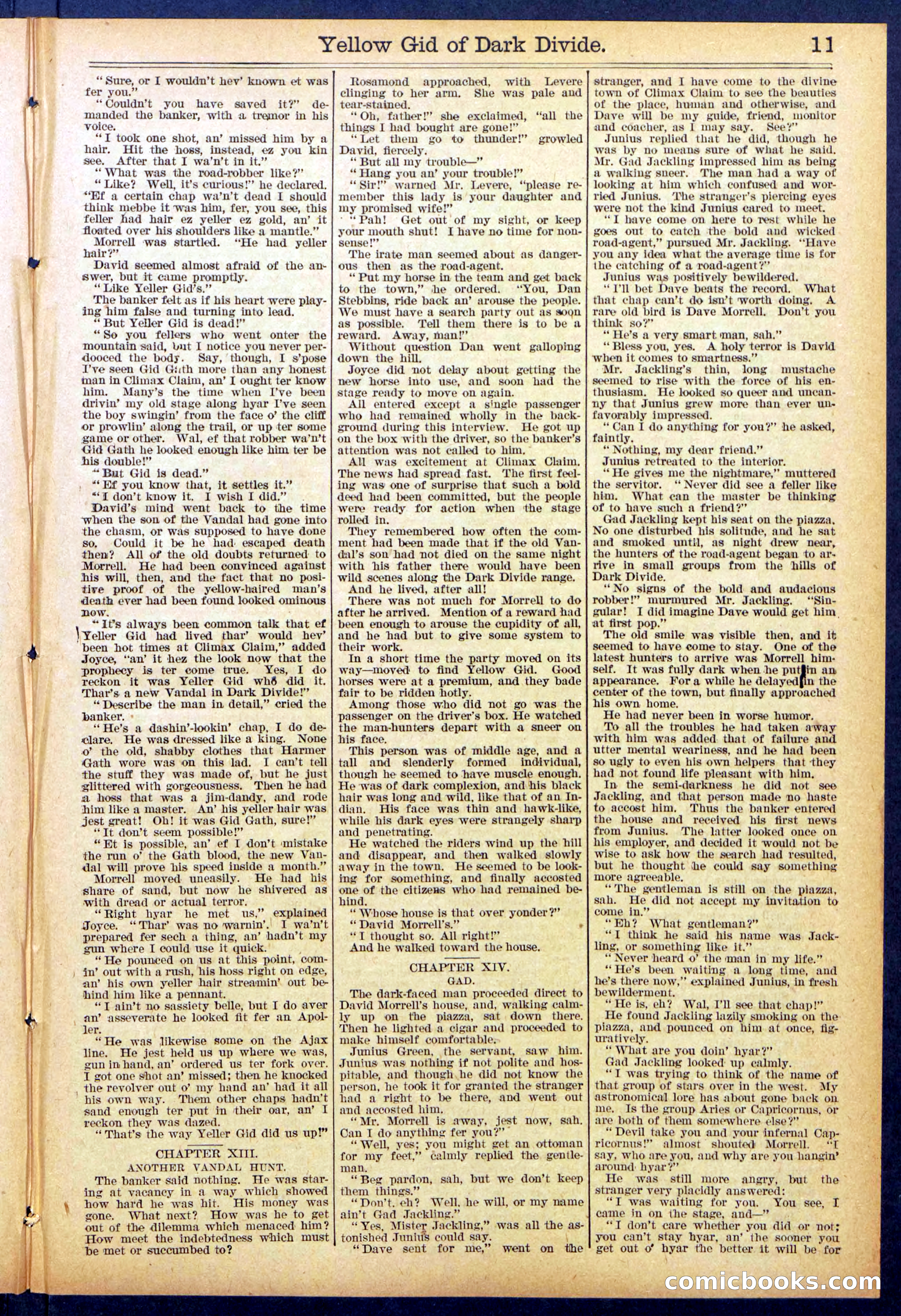 Beadle's Dime Library No. 893 — page 11 of 32