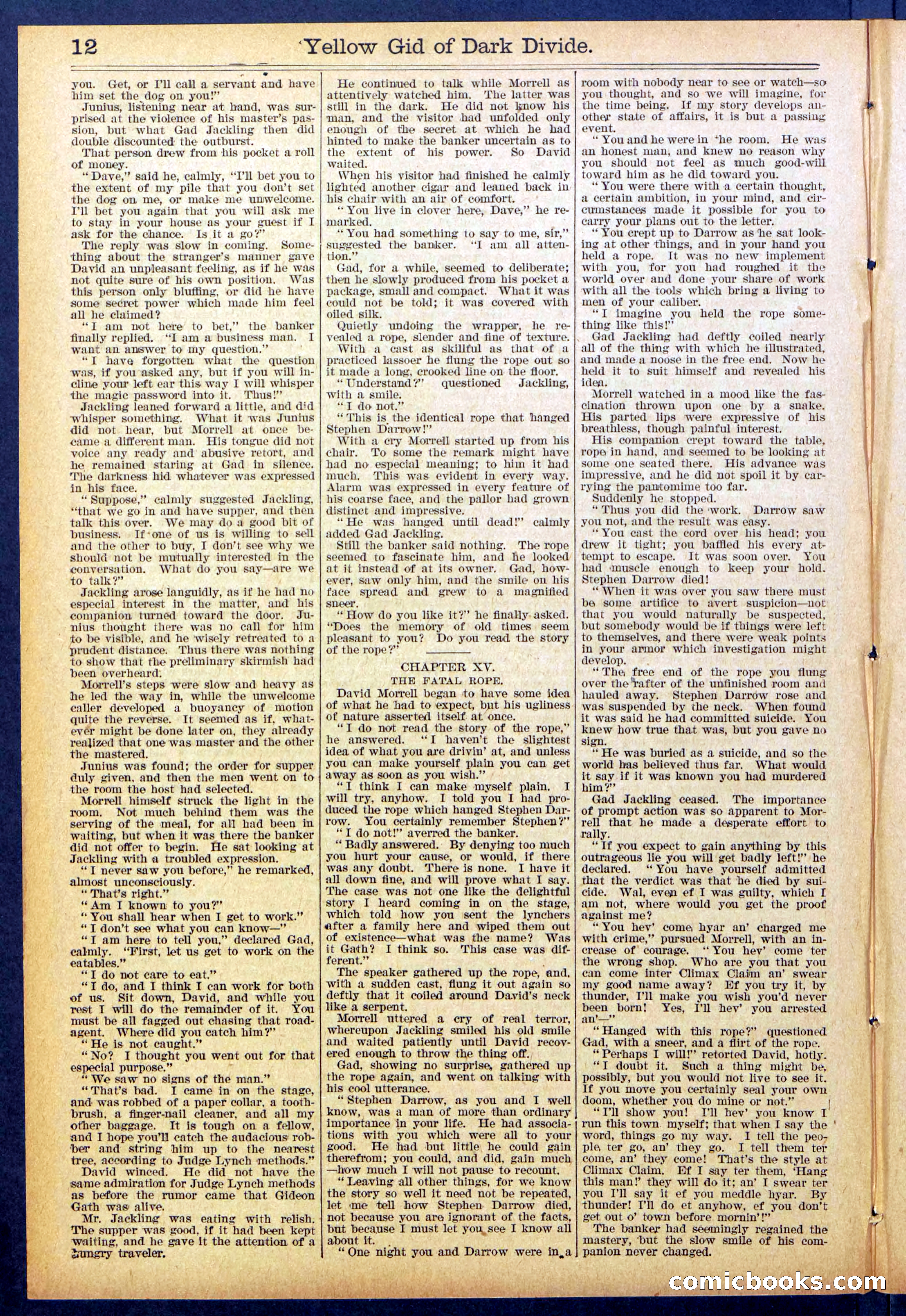 Beadle's Dime Library No. 893 — page 12 of 32