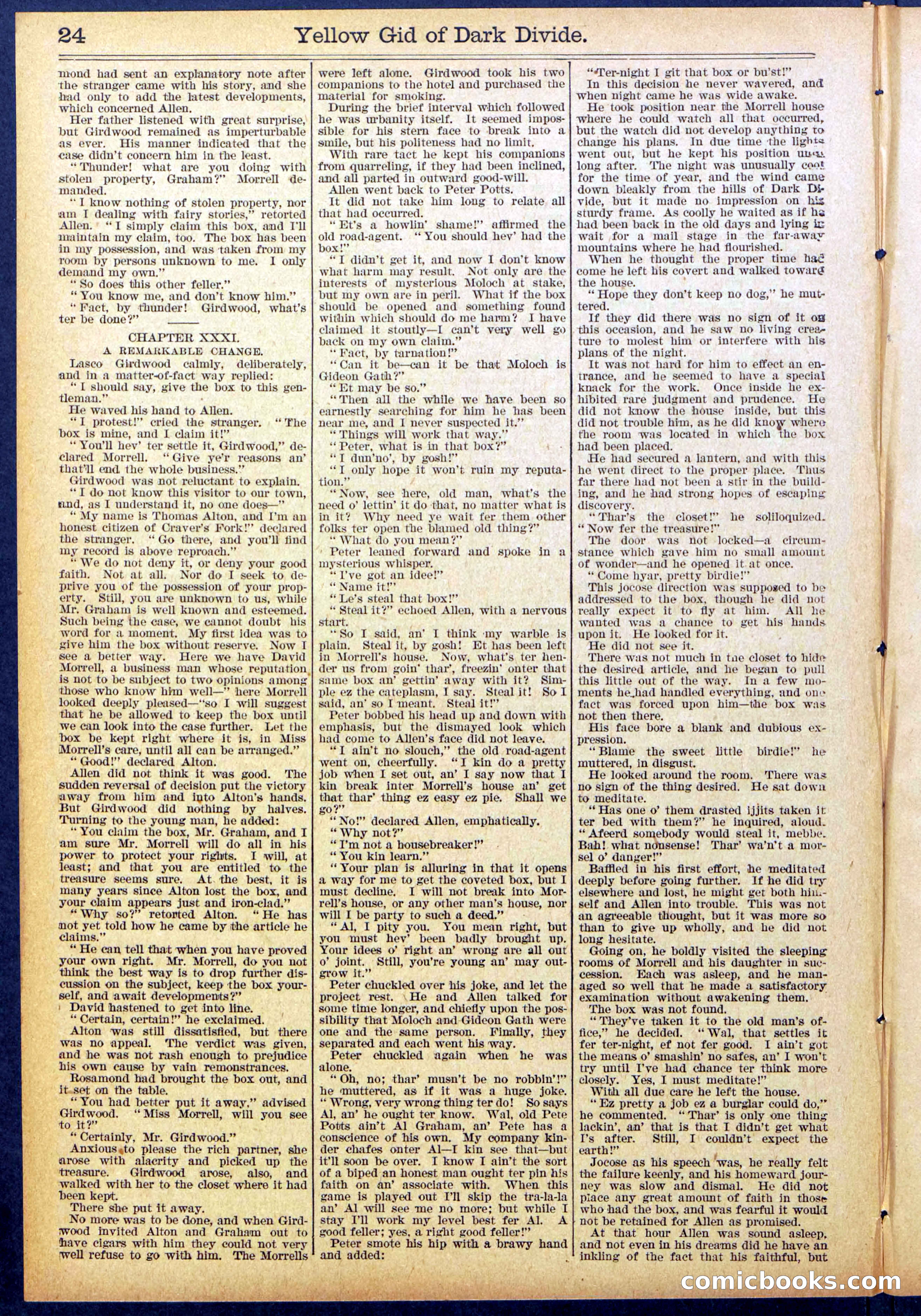Beadle's Dime Library No. 893 — page 24 of 32