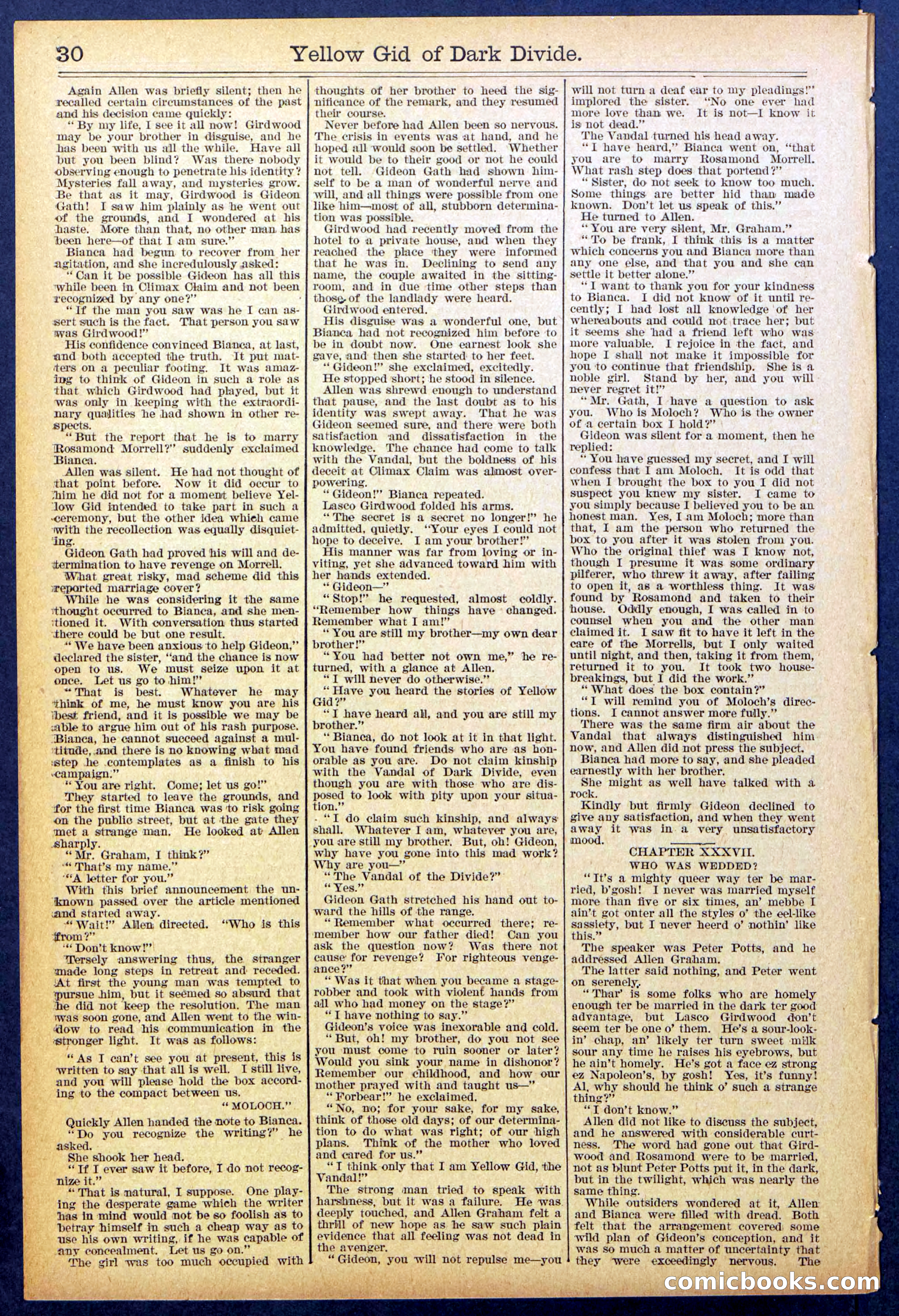 Beadle's Dime Library No. 893 — page 30 of 32