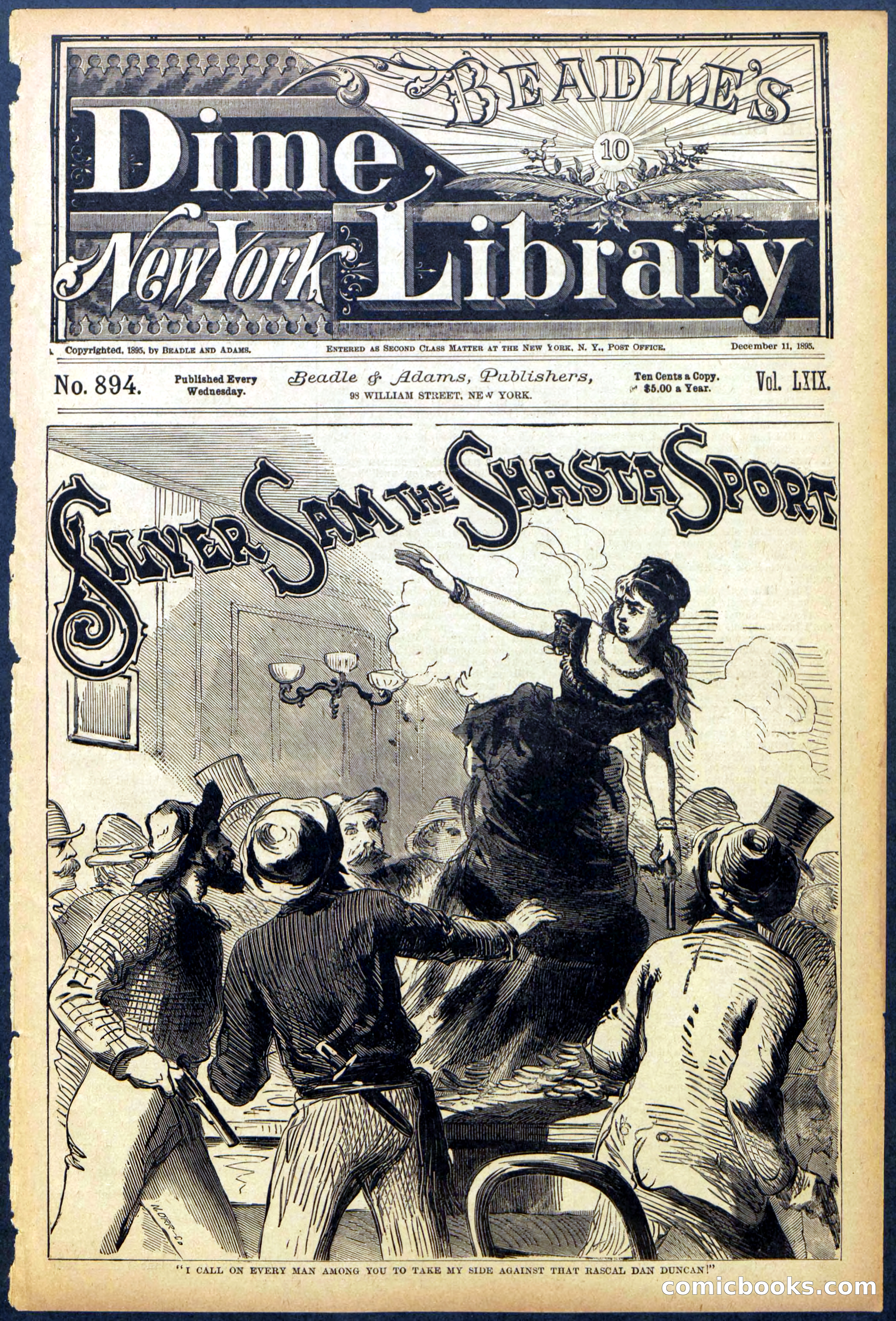 Beadle's Dime Library No. 894 — page 1 of 32