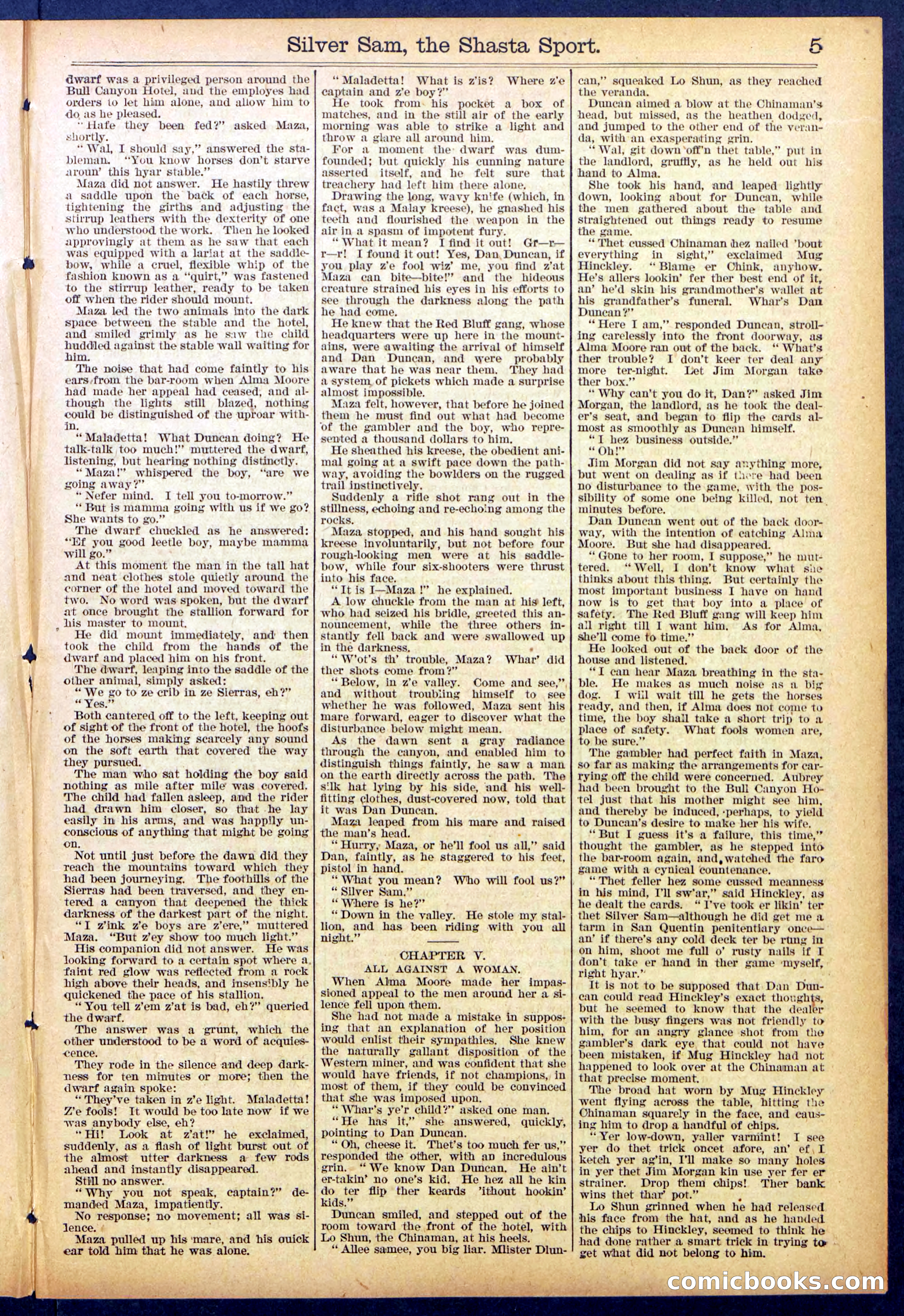 Beadle's Dime Library No. 894 — page 5 of 32