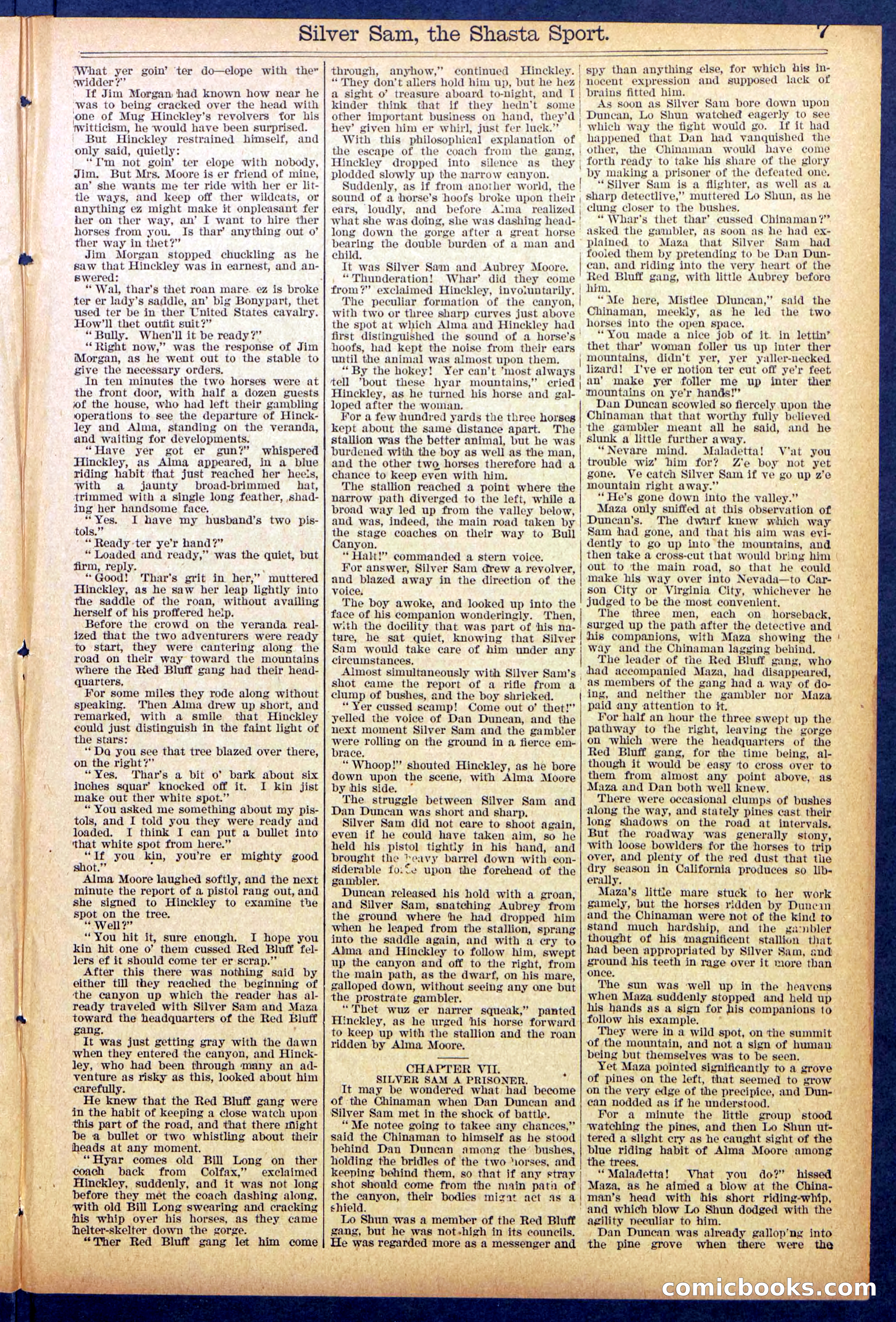 Beadle's Dime Library No. 894 — page 7 of 32