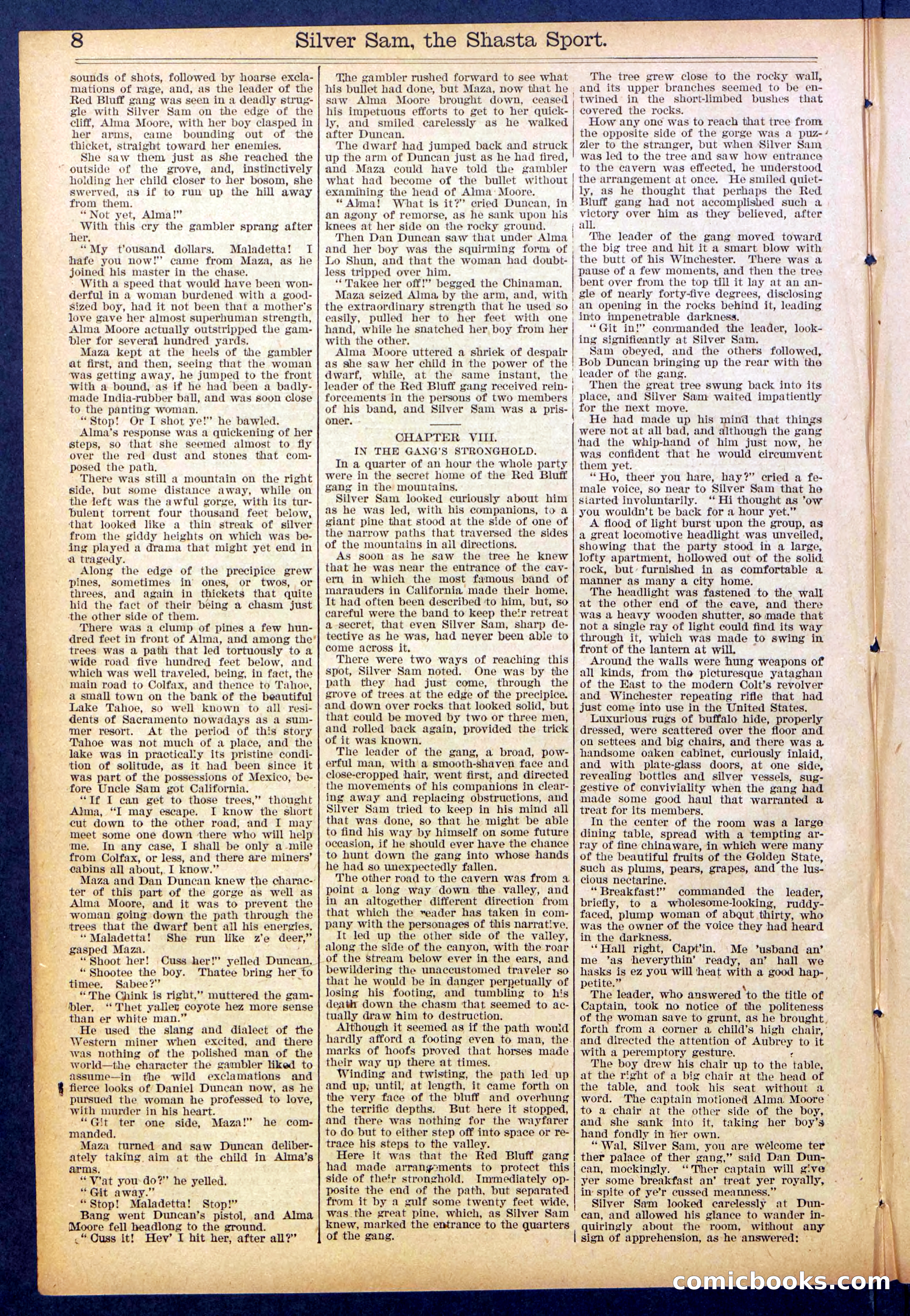 Beadle's Dime Library No. 894 — page 8 of 32