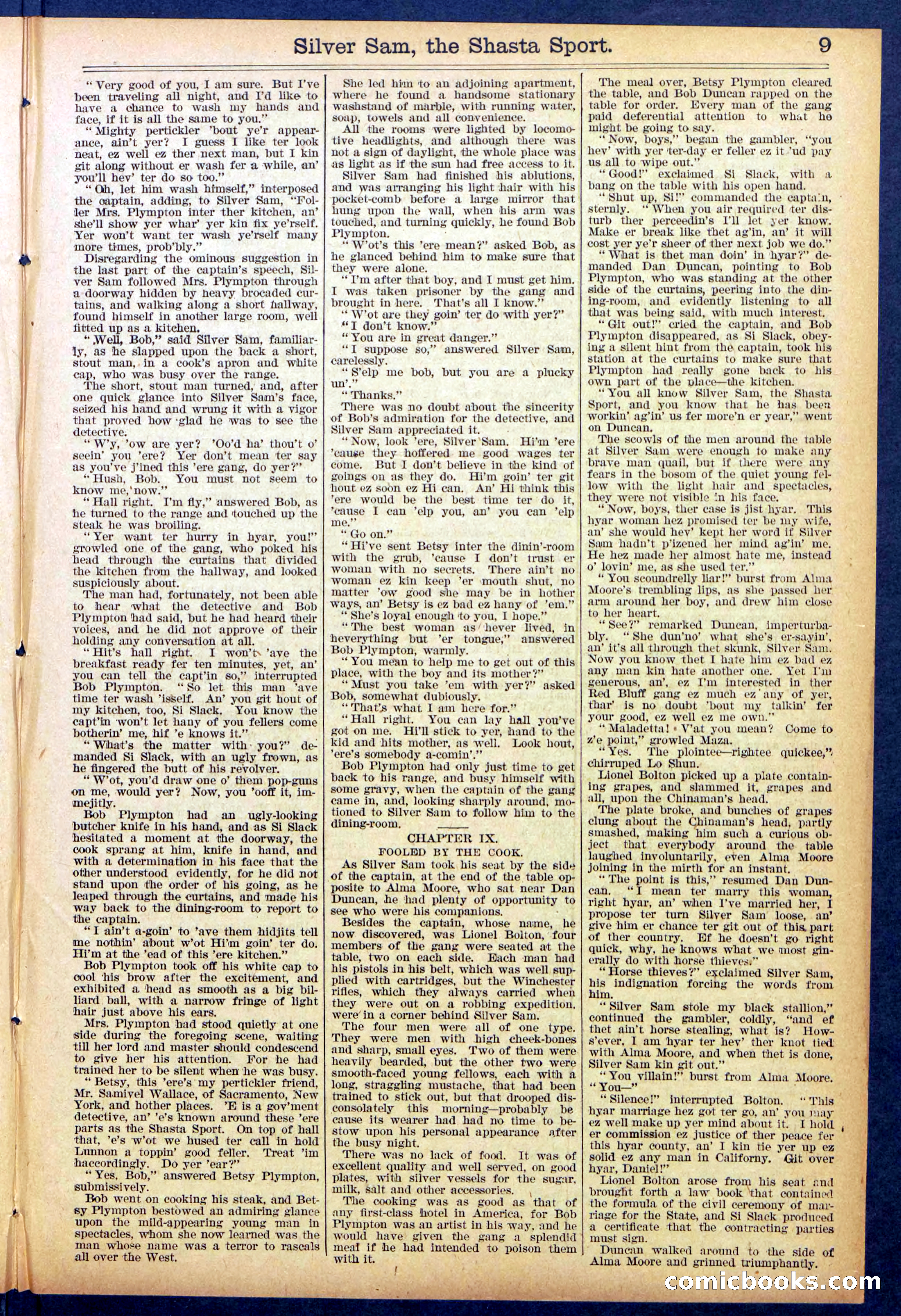 Beadle's Dime Library No. 894 — page 9 of 32
