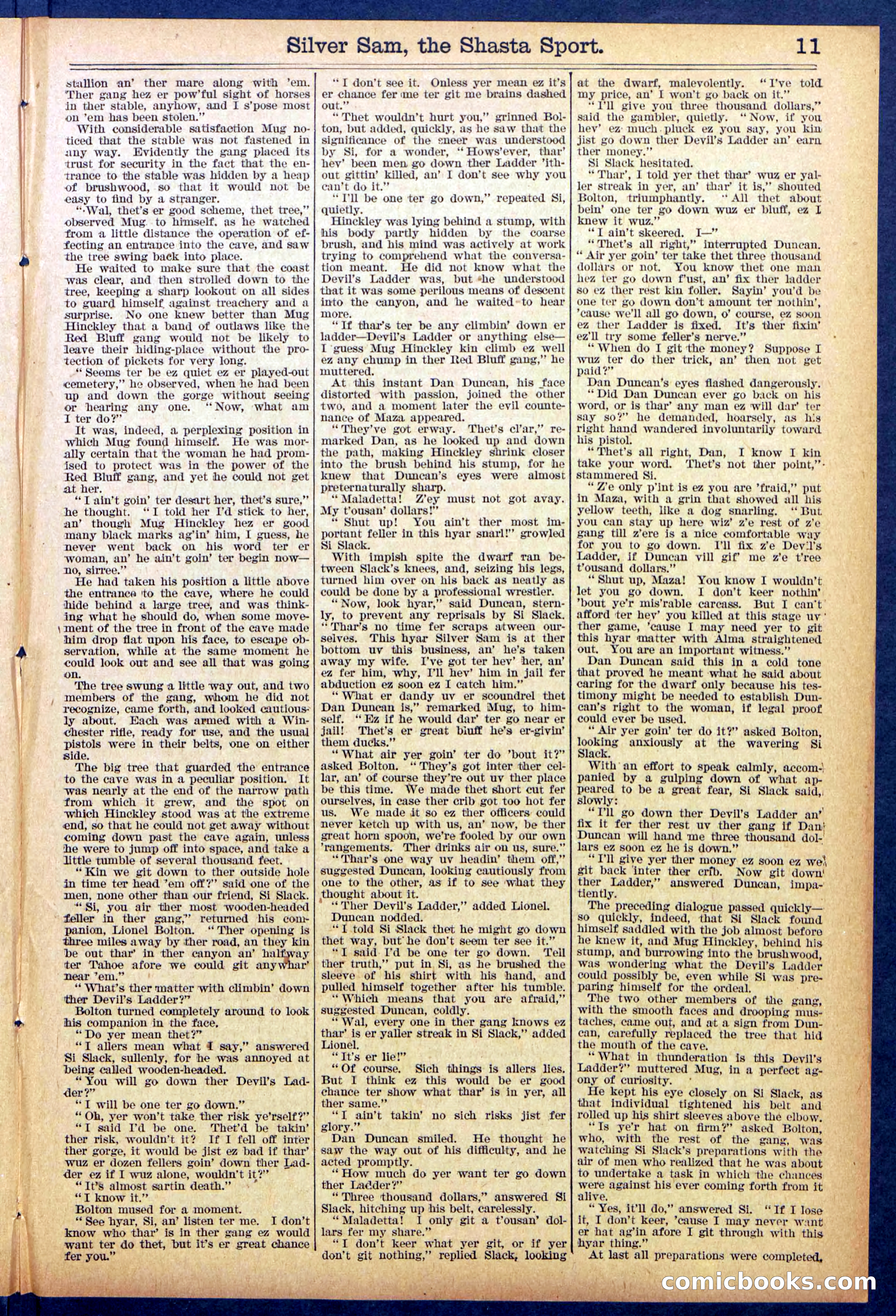 Beadle's Dime Library No. 894 — page 11 of 32