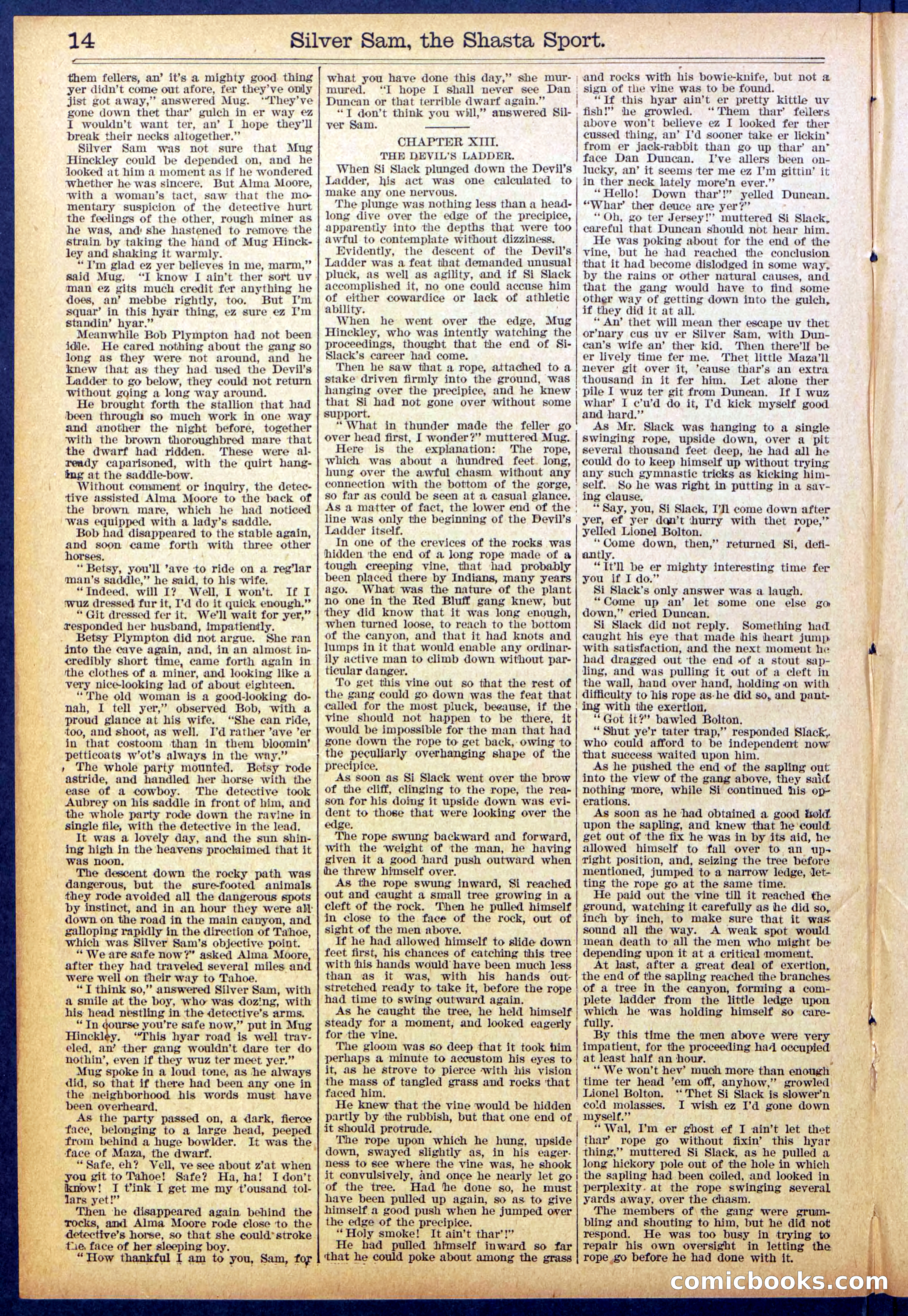 Beadle's Dime Library No. 894 — page 14 of 32