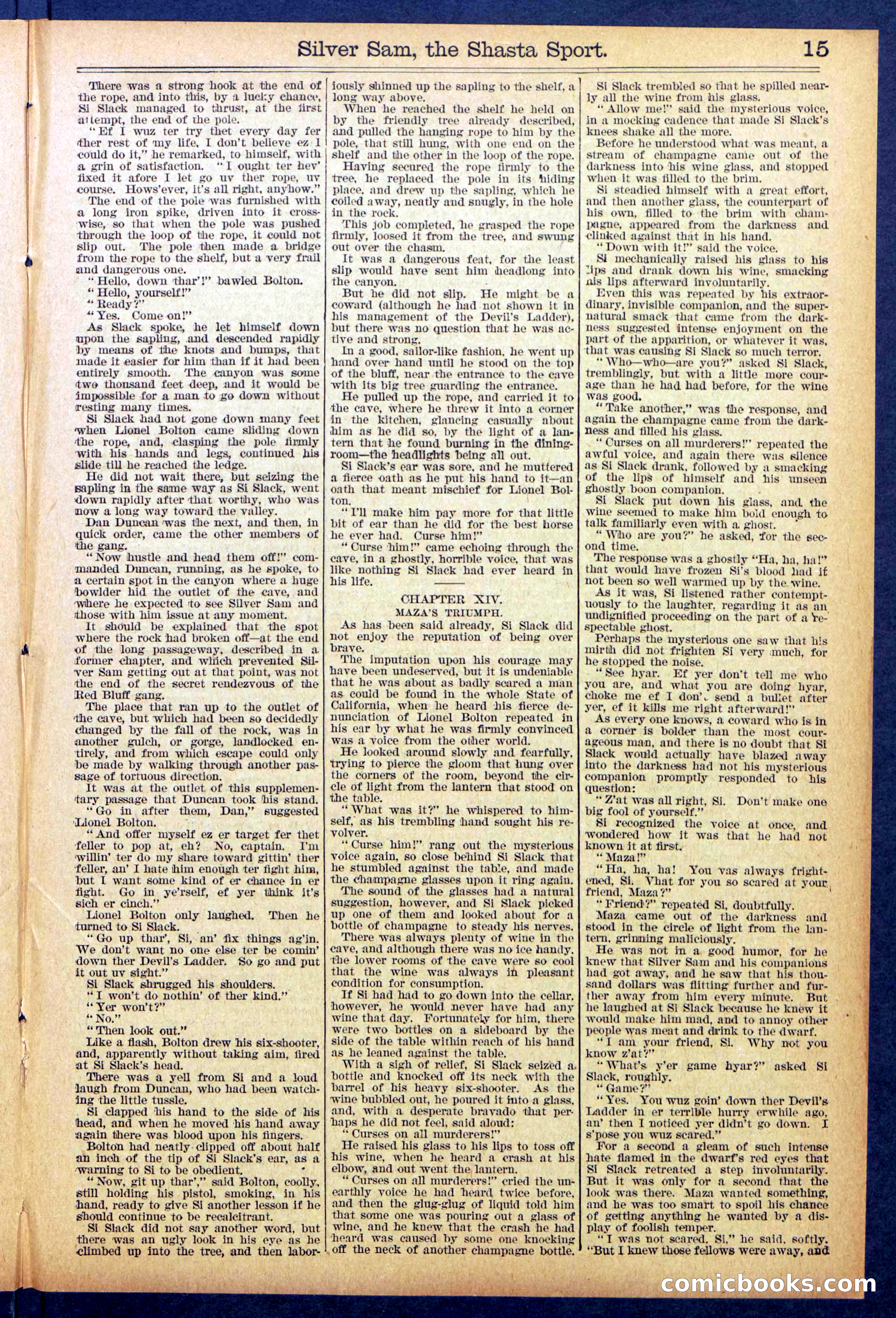 Beadle's Dime Library No. 894 — page 15 of 32