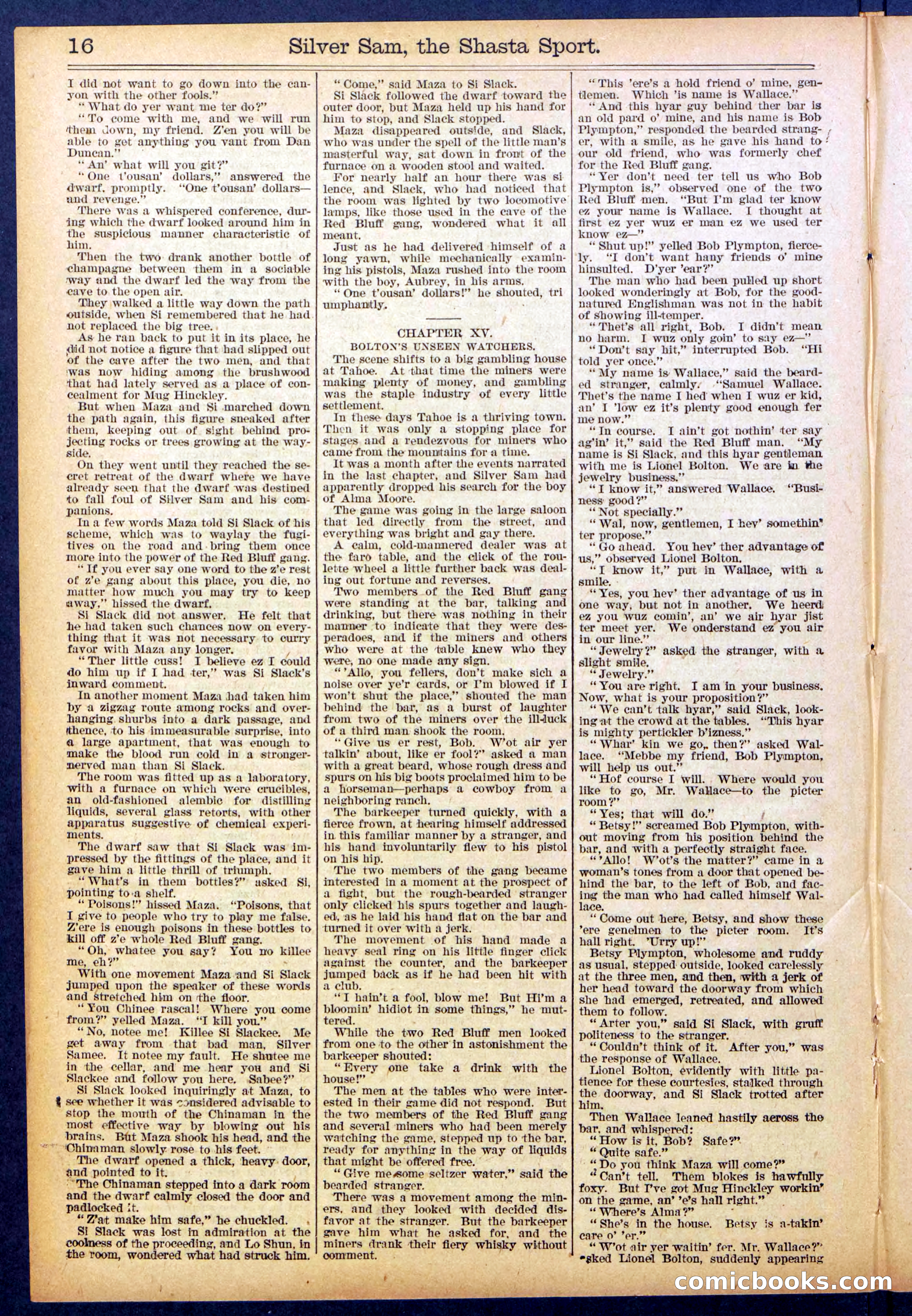 Beadle's Dime Library No. 894 — page 16 of 32