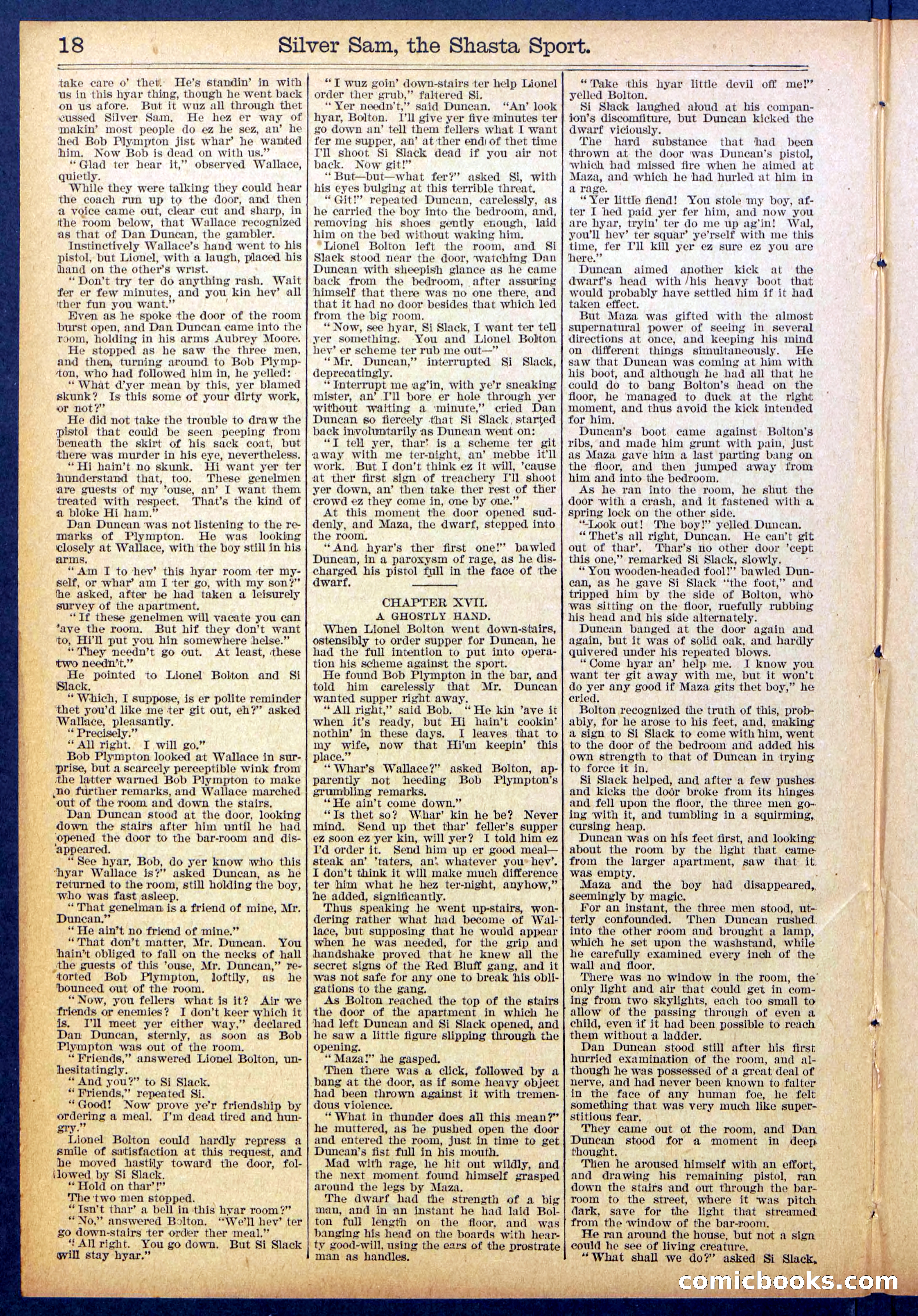 Beadle's Dime Library No. 894 — page 18 of 32