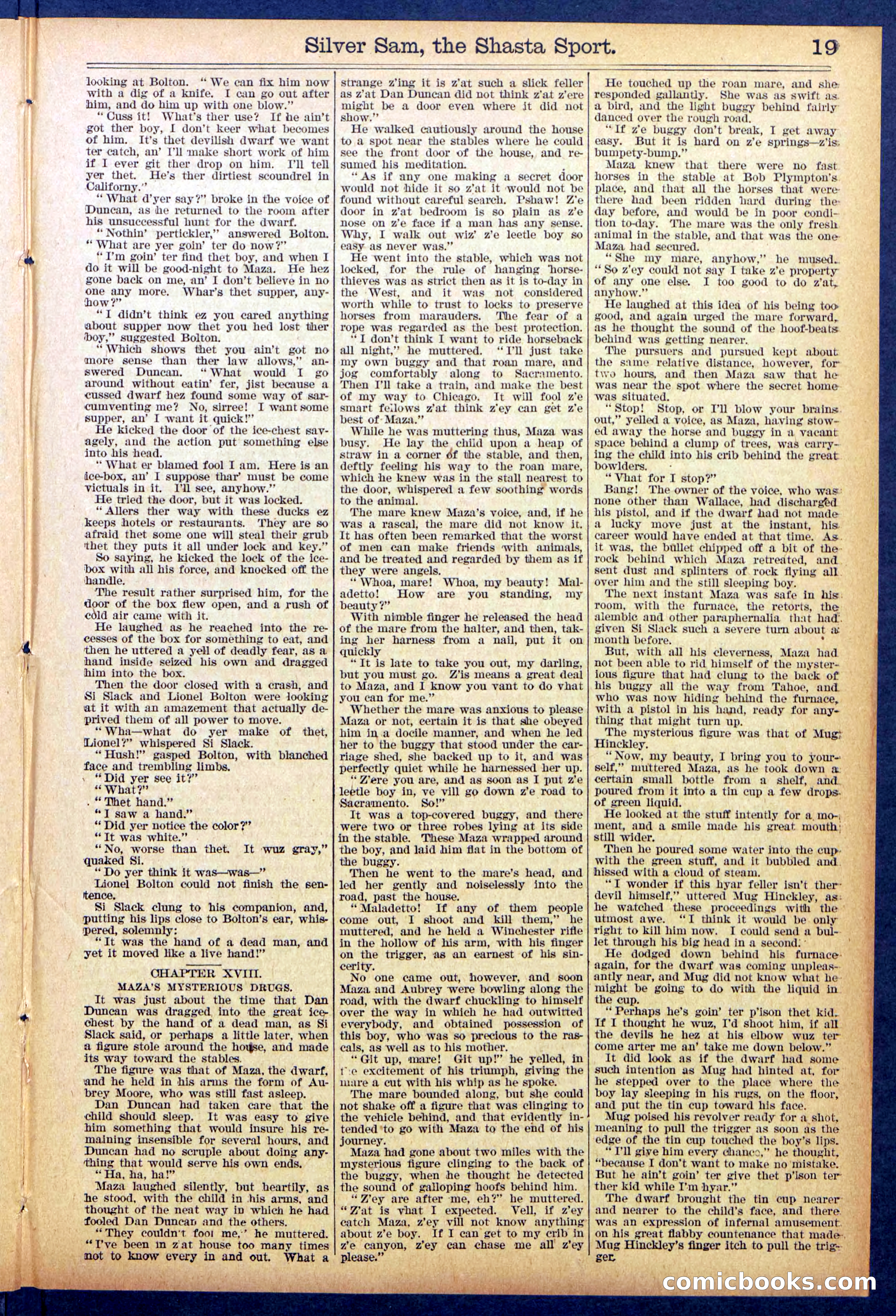 Beadle's Dime Library No. 894 — page 19 of 32