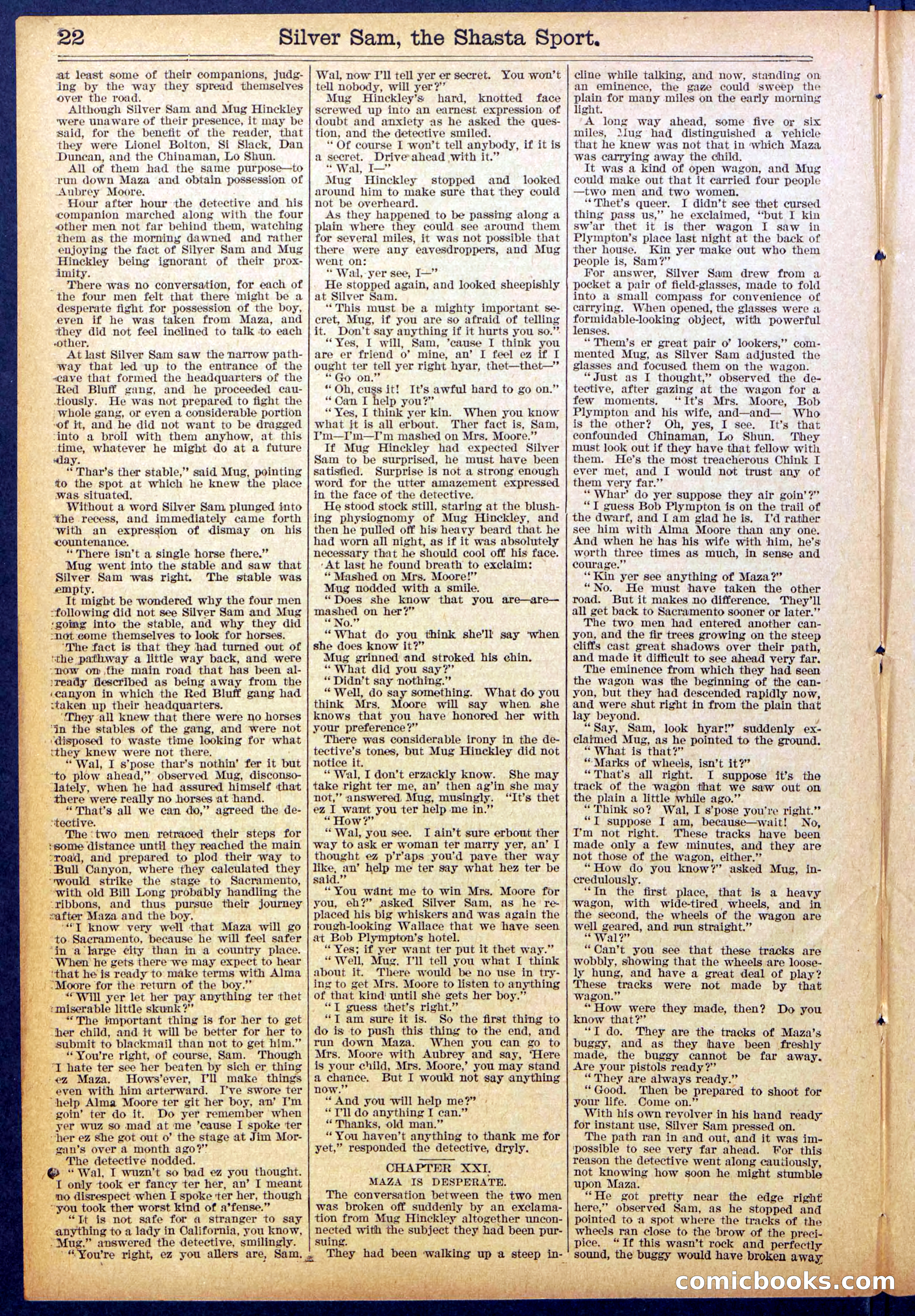 Beadle's Dime Library No. 894 — page 22 of 32