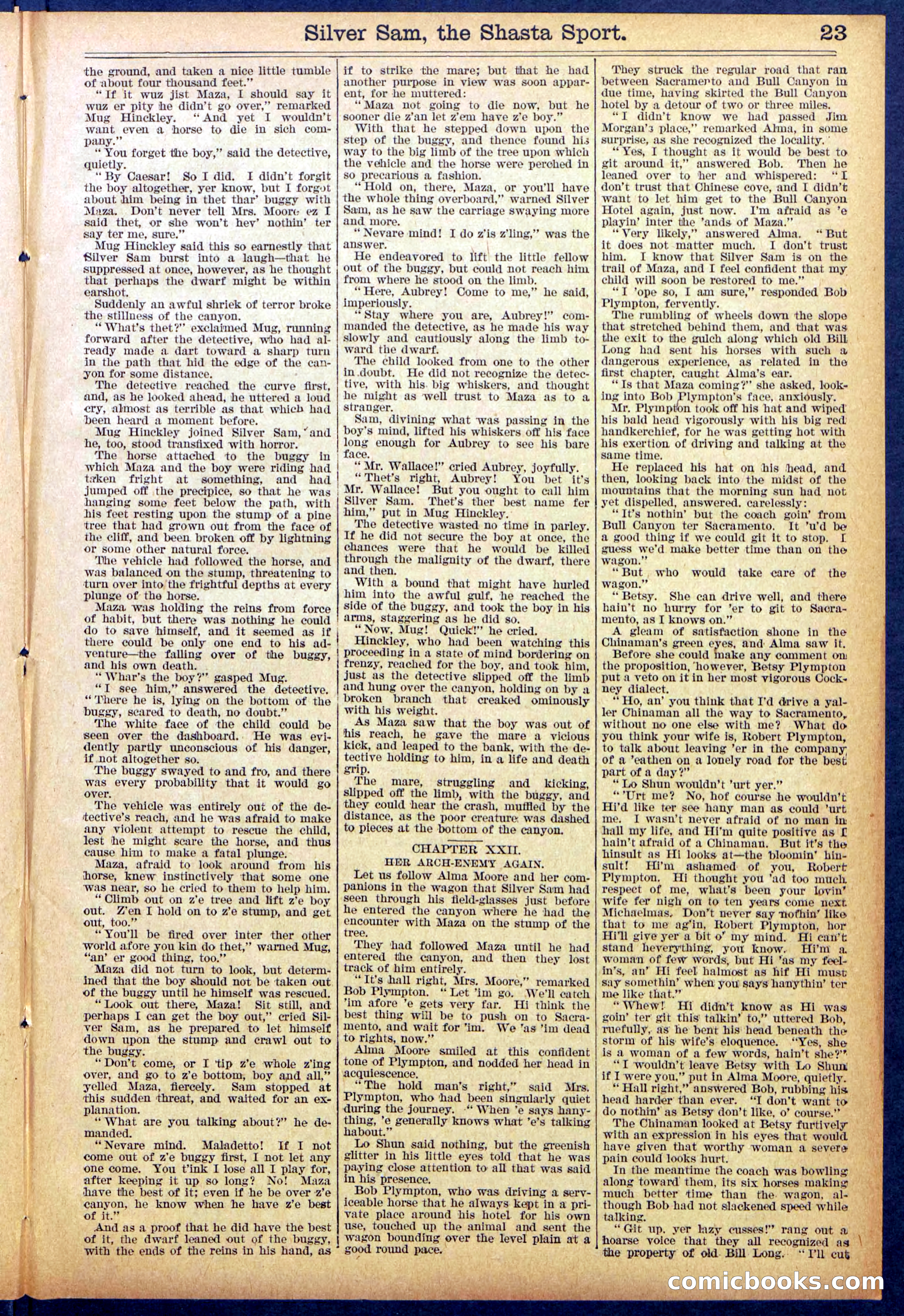 Beadle's Dime Library No. 894 — page 23 of 32