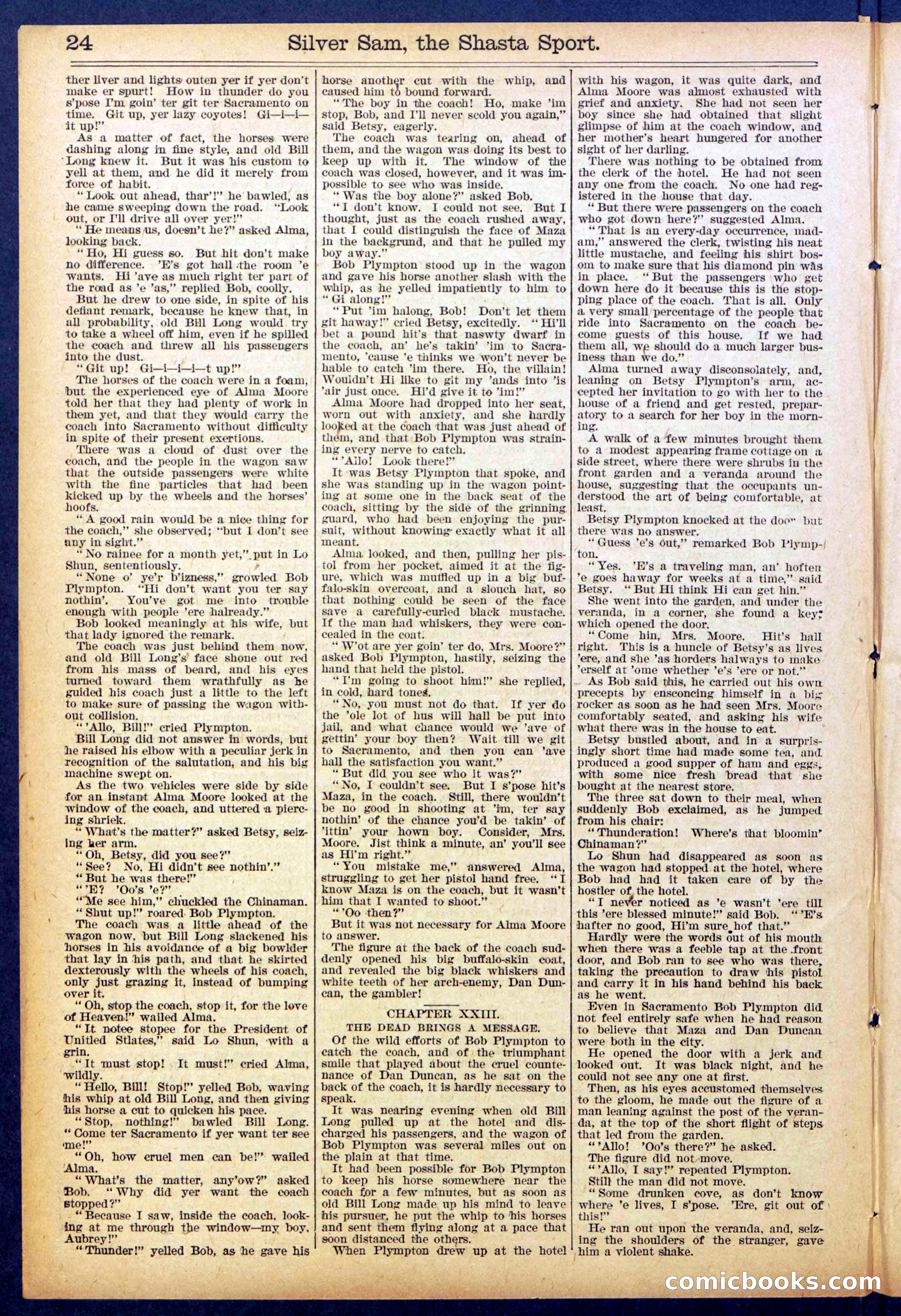 Beadle's Dime Library No. 894 — page 24 of 32