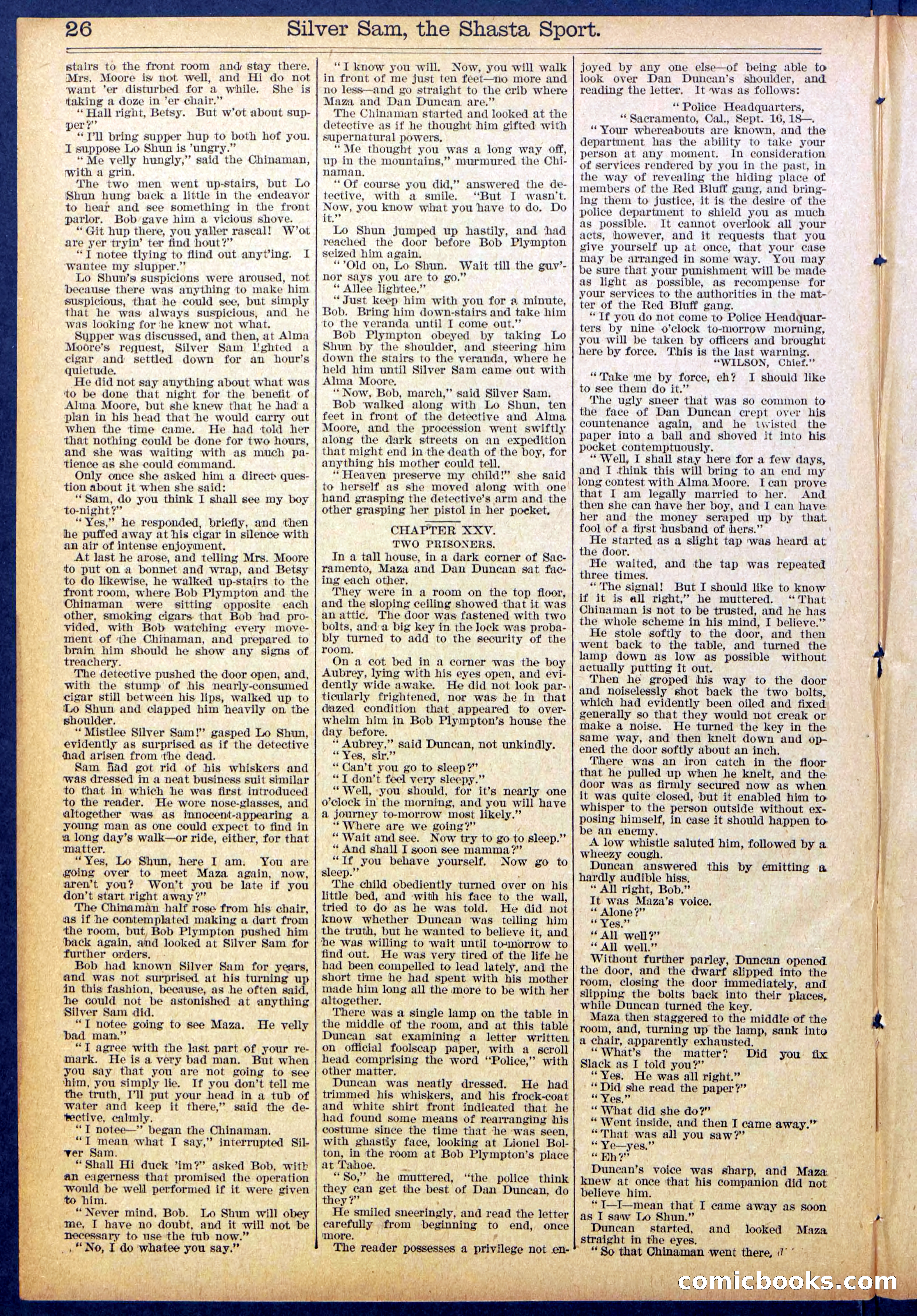 Beadle's Dime Library No. 894 — page 26 of 32