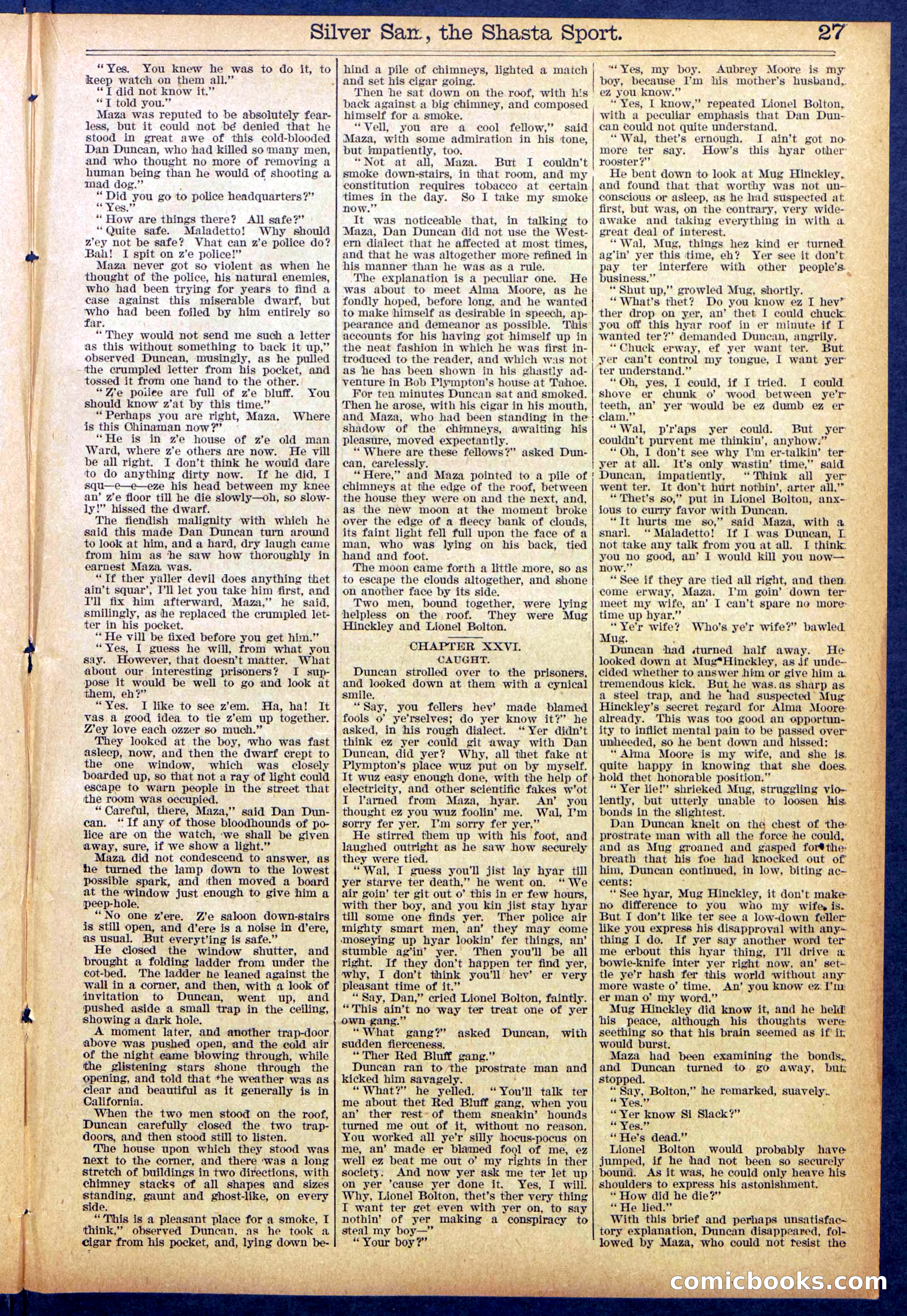 Beadle's Dime Library No. 894 — page 27 of 32
